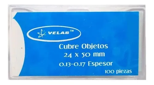 Cubre objetos para microscopio