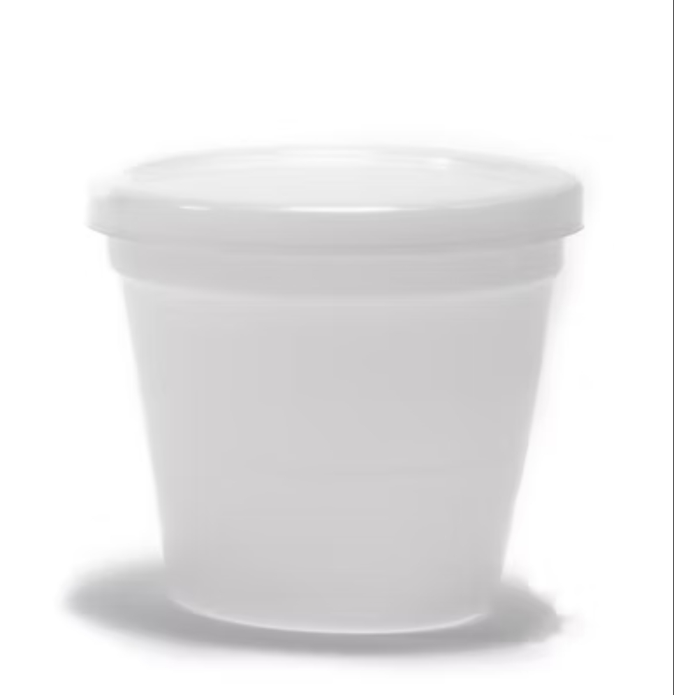 Vaso Copro Tapa Hermética producto No Estéril. 120ml