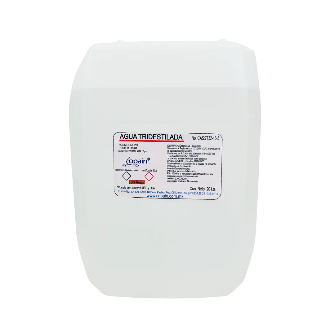 Agua Tridestilada 20L