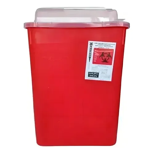 Contenedor rojo para residuos biológicos 7.6L