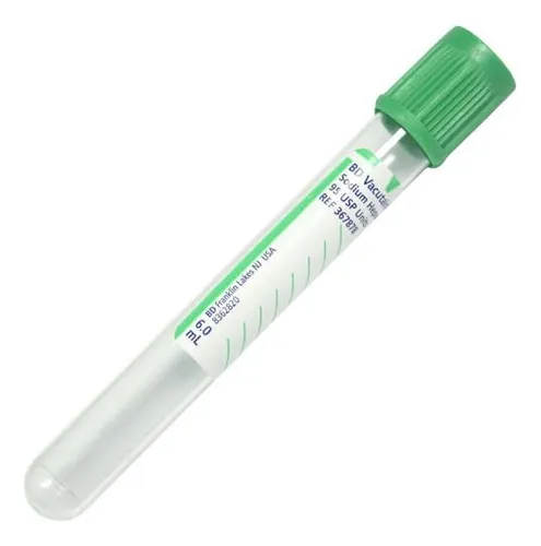Tubos verde con heparina BD Vacutainer