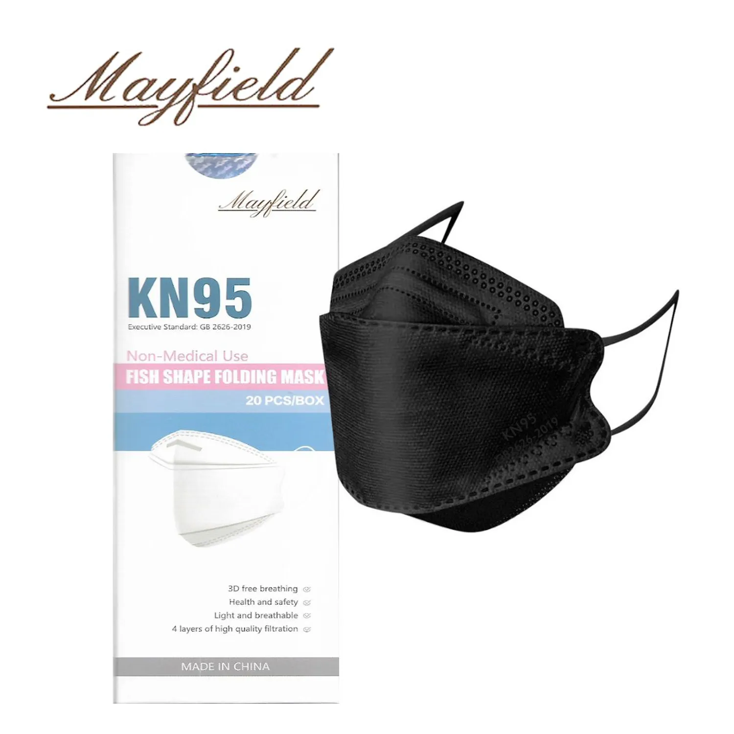 Mascarilla KN95 20 pz MAYFIELD 