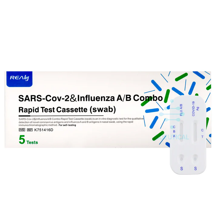 Test rápido combinado SARS-CoV-2 e Influenza A/B