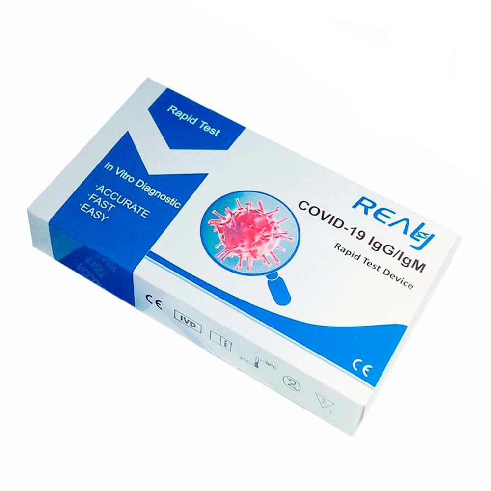 PRUEBA RÁPIDA INDIVIDUAL REALY TECH COVID-19 (IGG/IGM) – 1 PIEZA