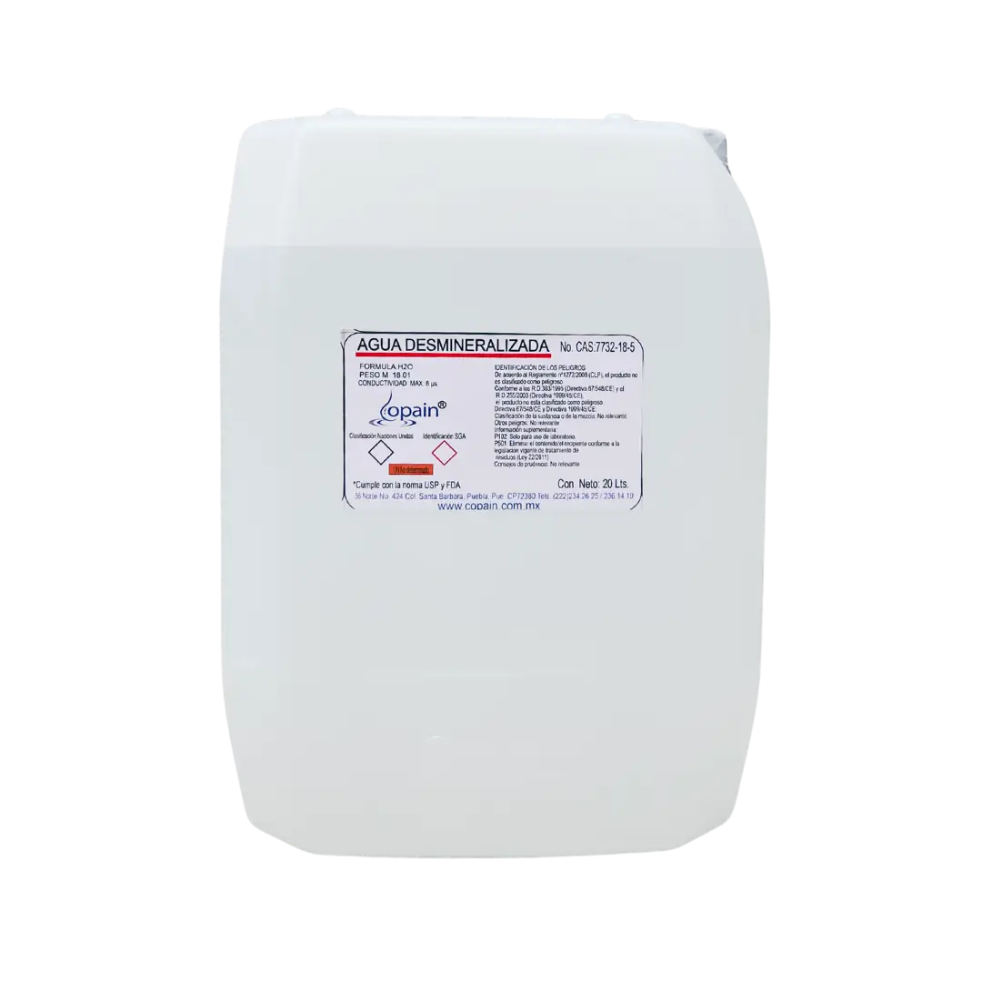 Agua Desmineralizada 20 L