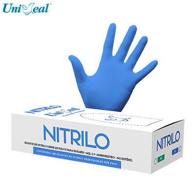 Guantes de nitrilo no estéril UNISEAL
