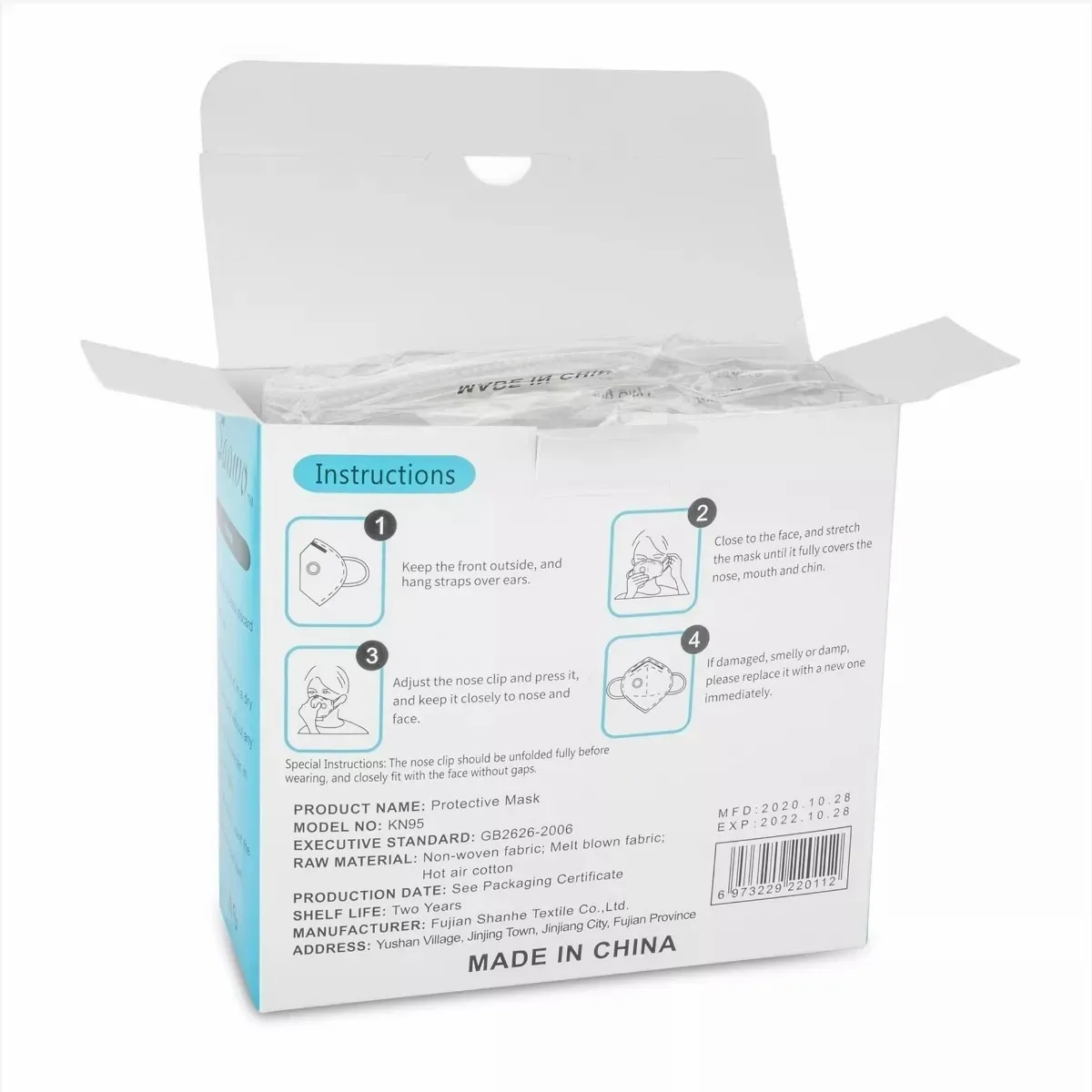 Cubrebocas KN95 SANWO 