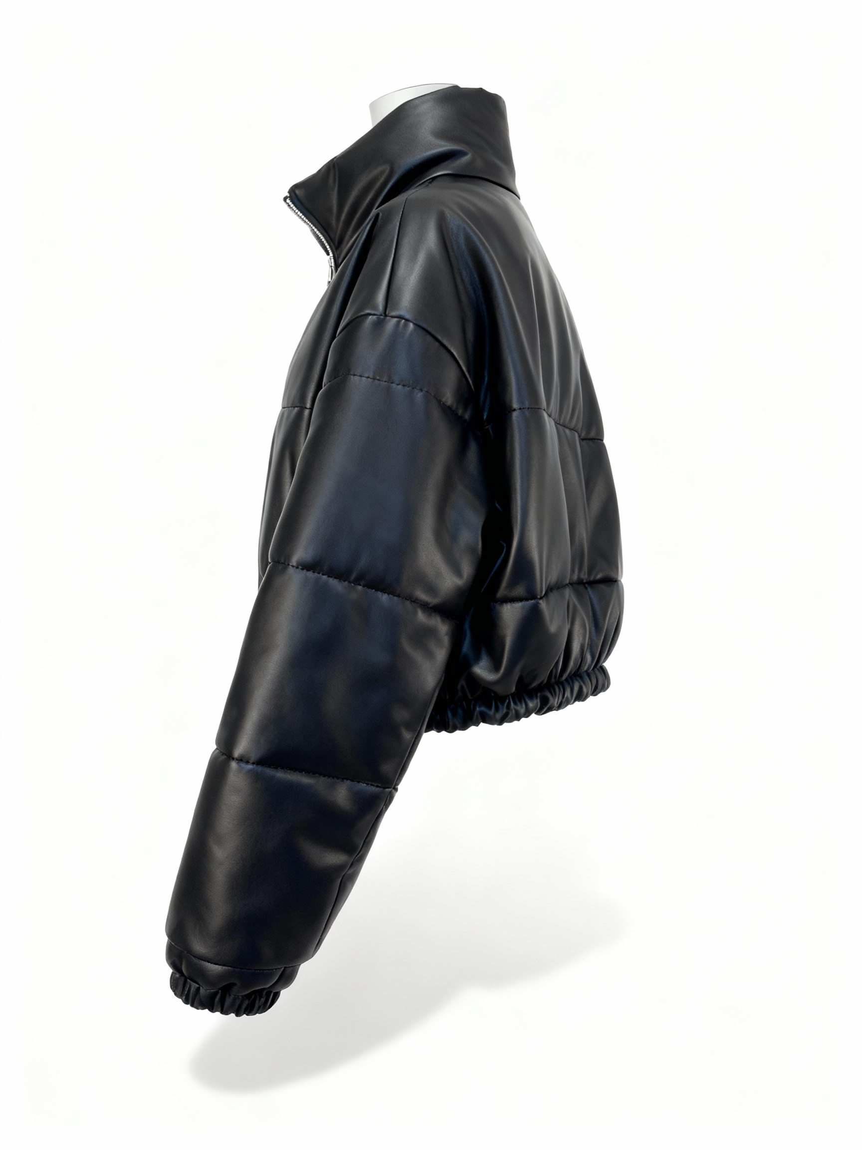 Women's Black Faux Leather Jacket