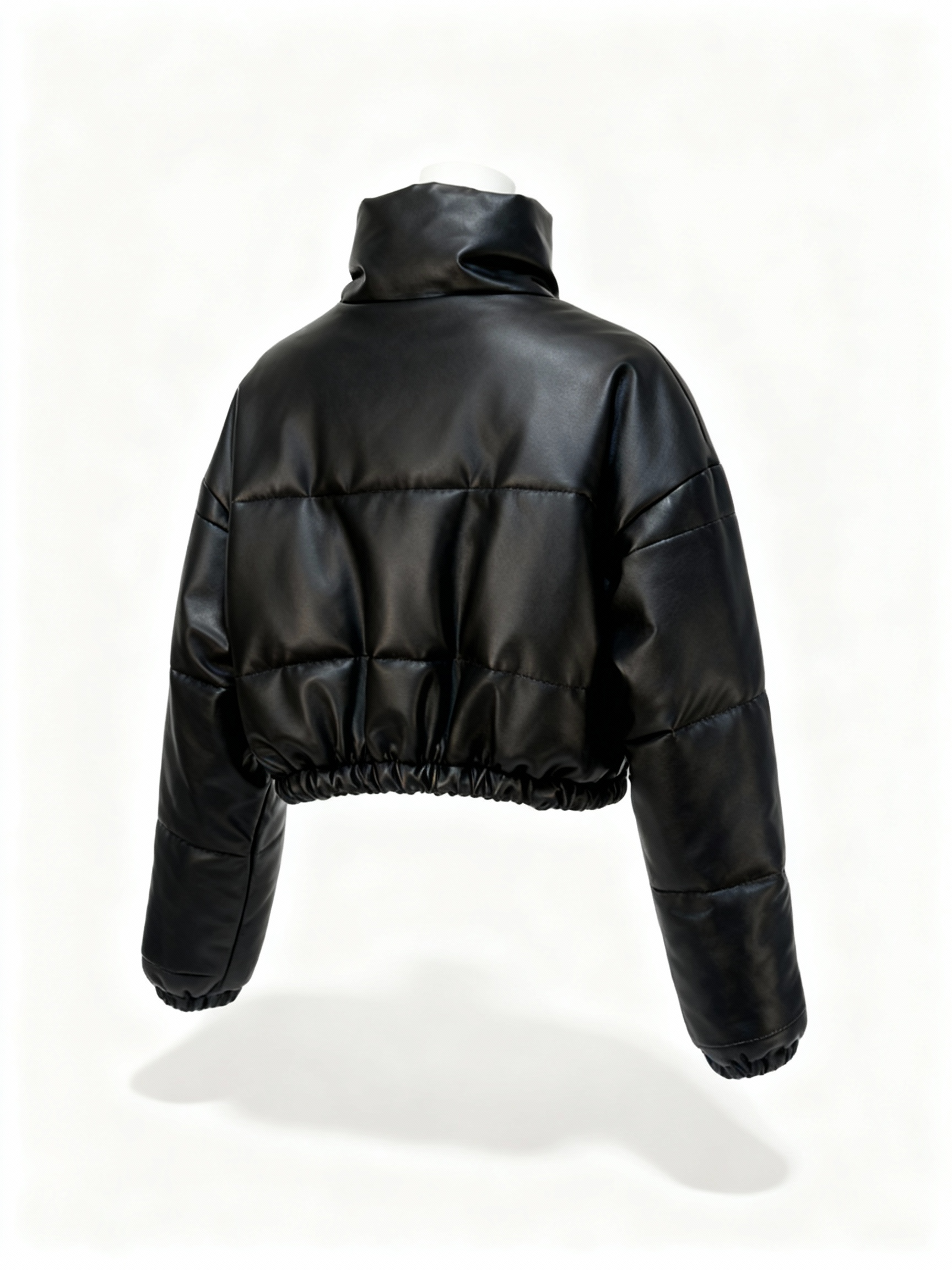 Women's Black Faux Leather Jacket