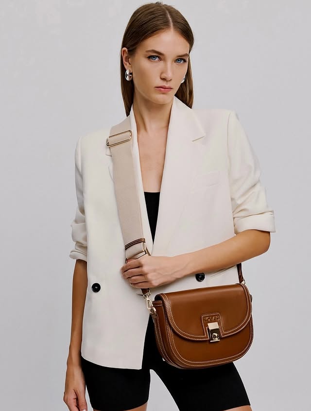 Brown Leather Crossbody Bag