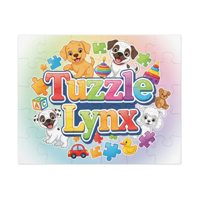 Jigsaw puzzle with tin