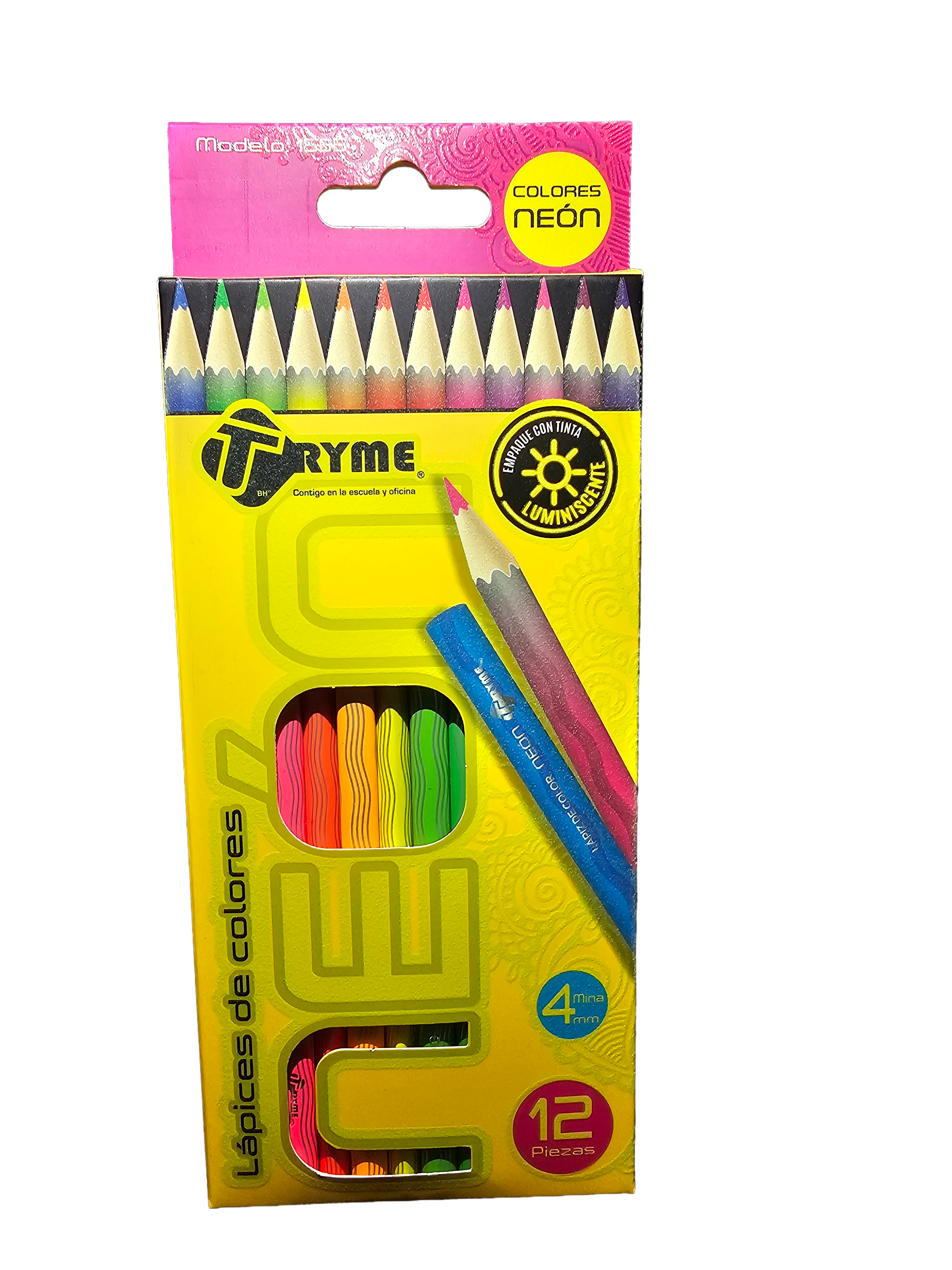 Lápices de colores neón