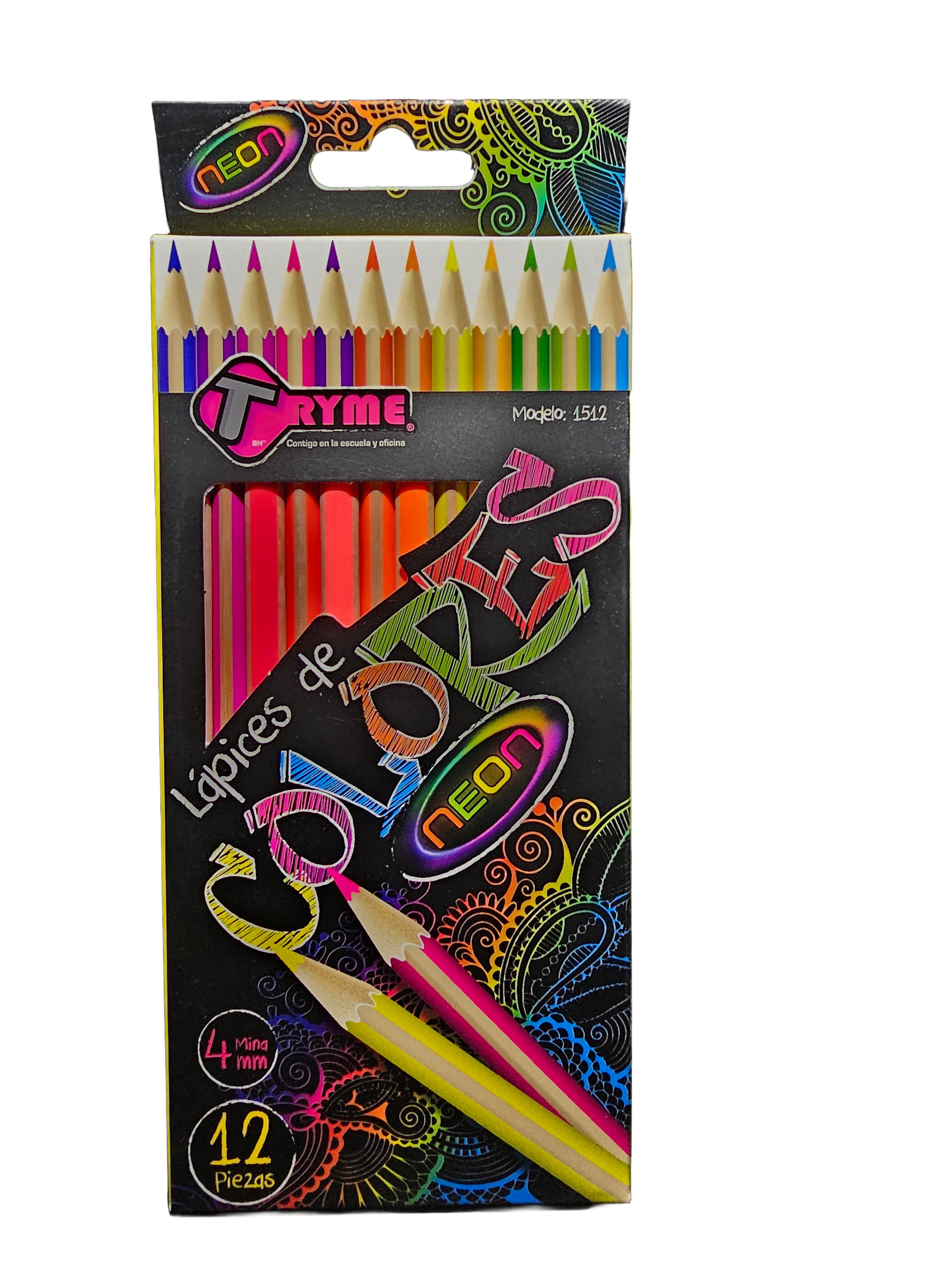 Lápices de colores neón