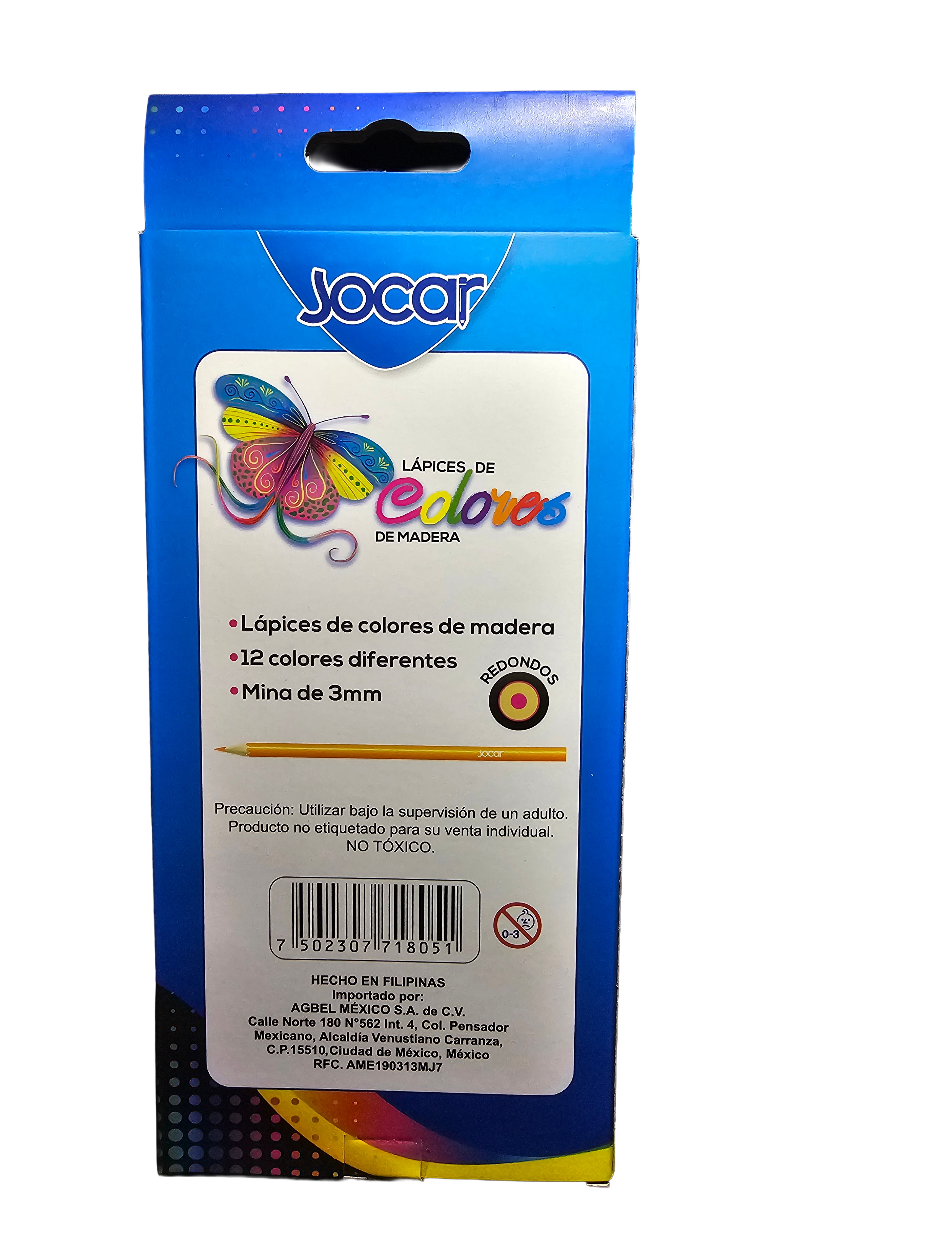 Lápices de colores Jocar 12 piezas