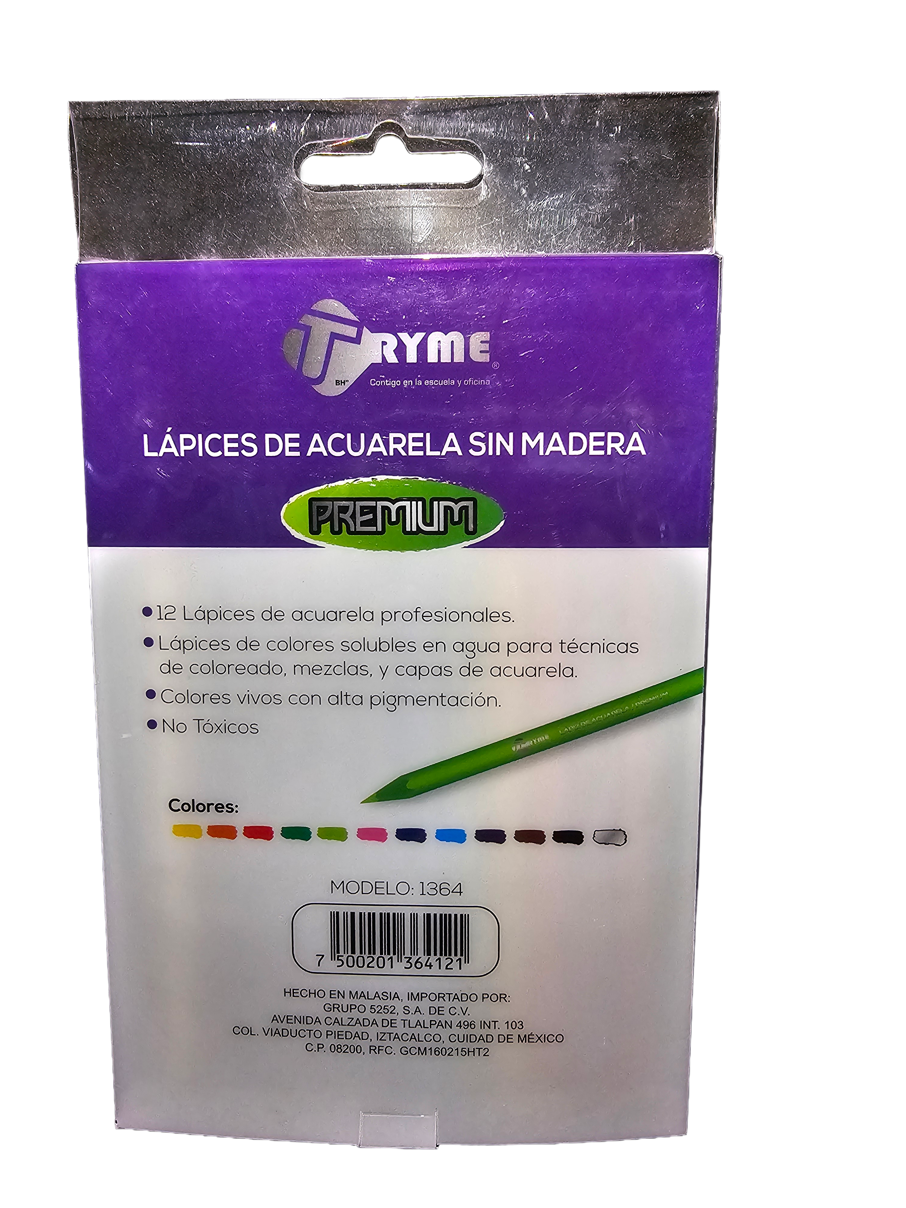 Lápices de colores acuarelables Tryme