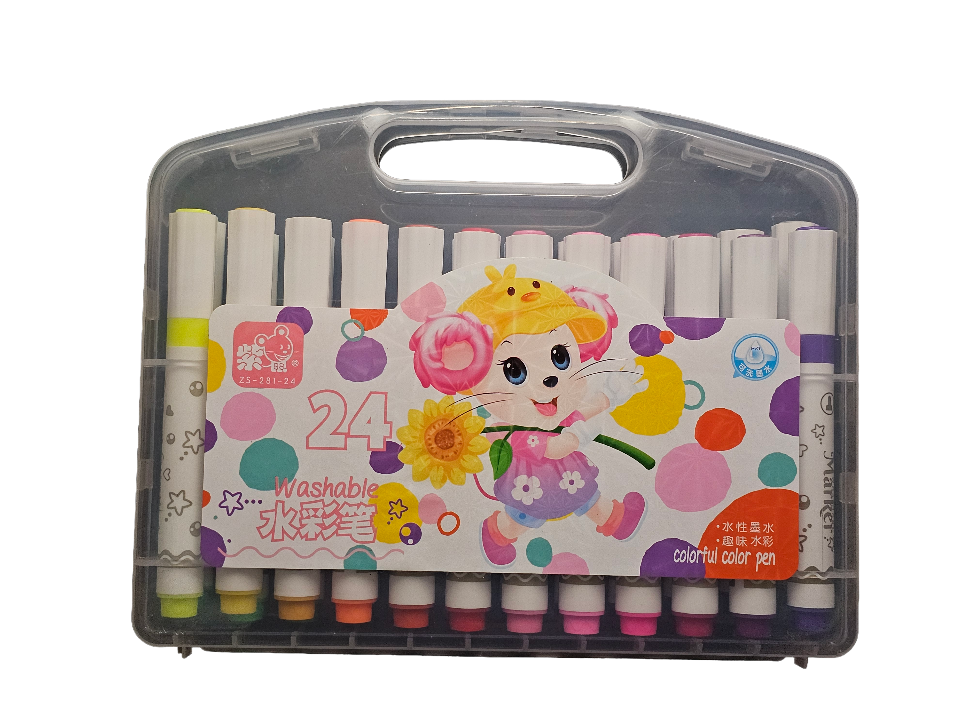 Estuche de plumones lavables