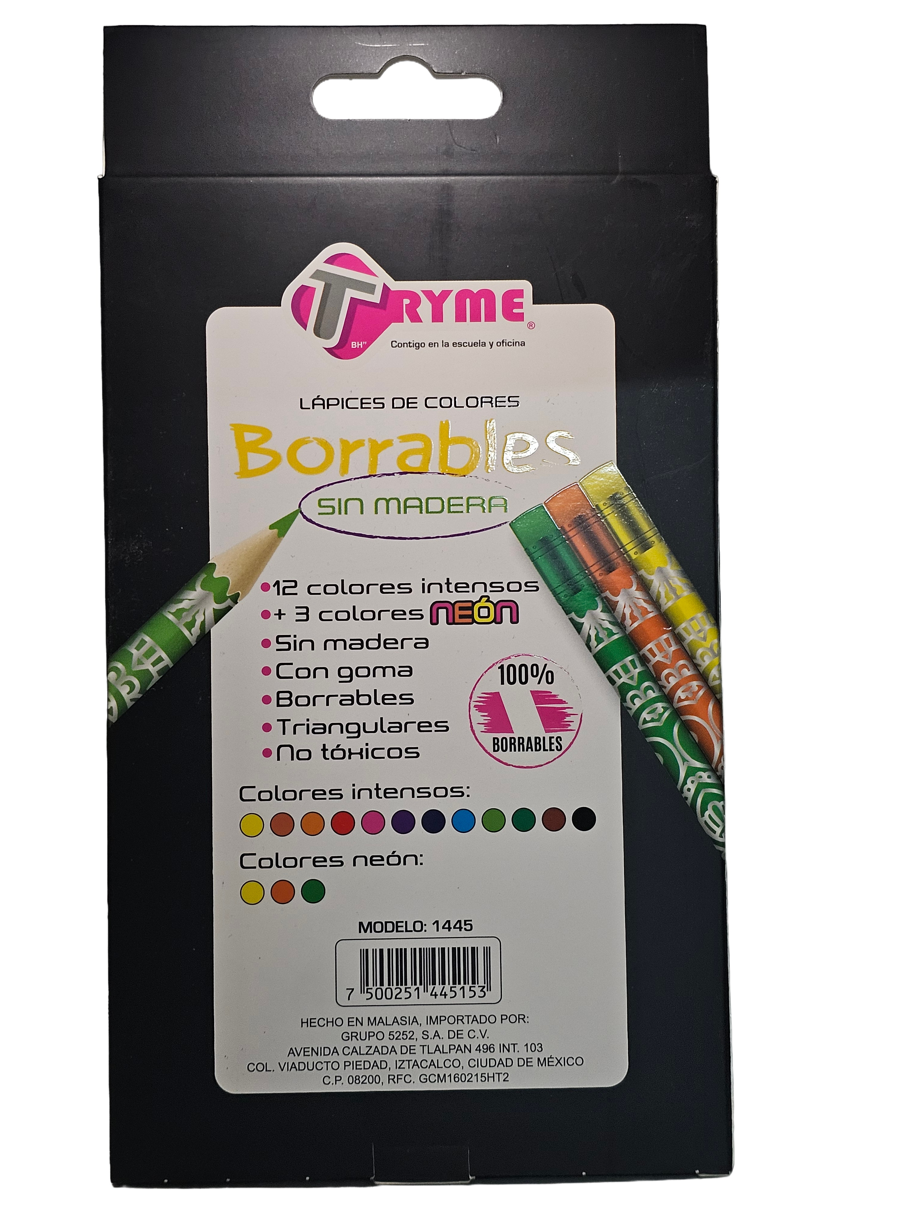 Colores borrables Tryme