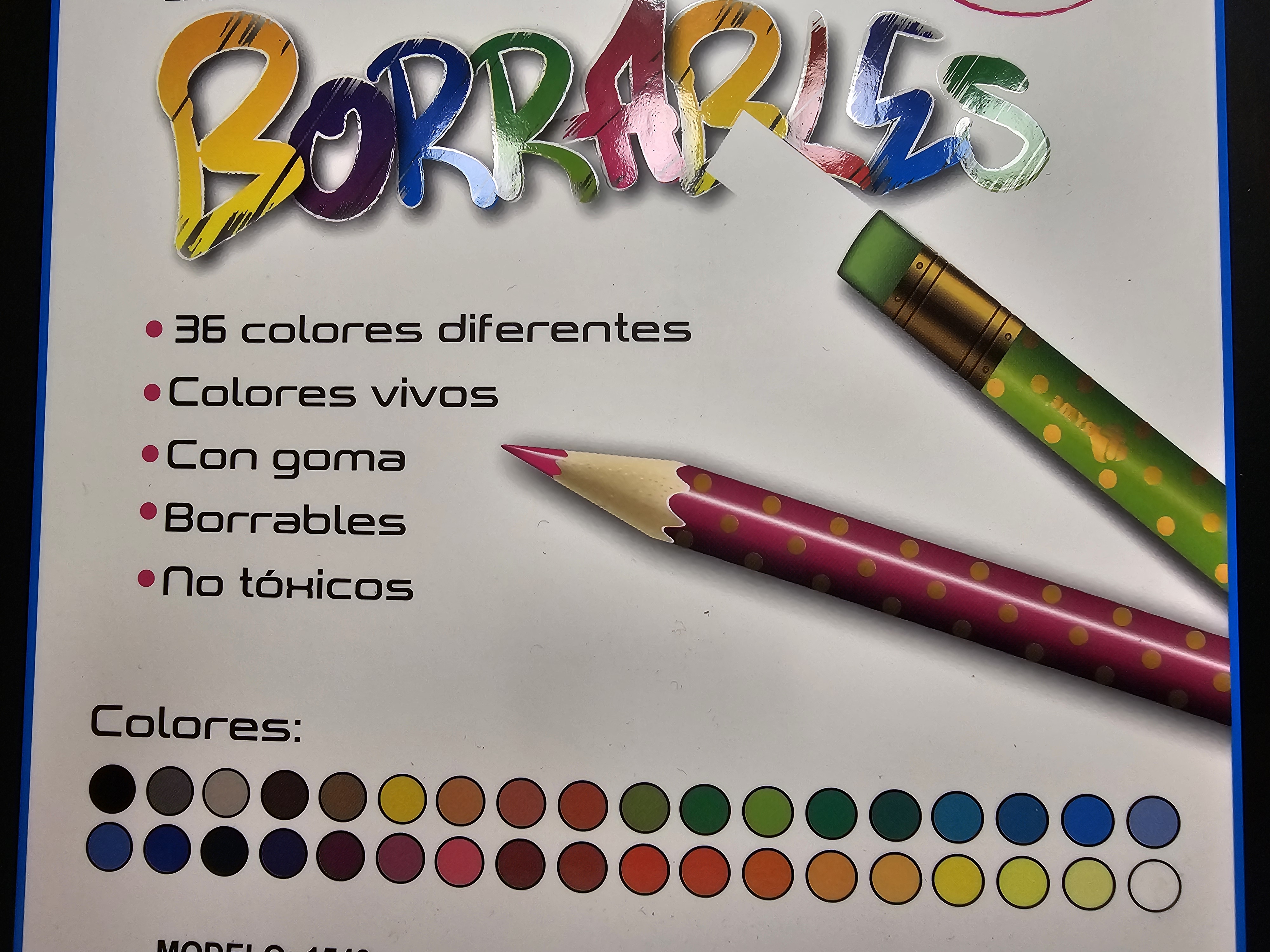 Colores borrables