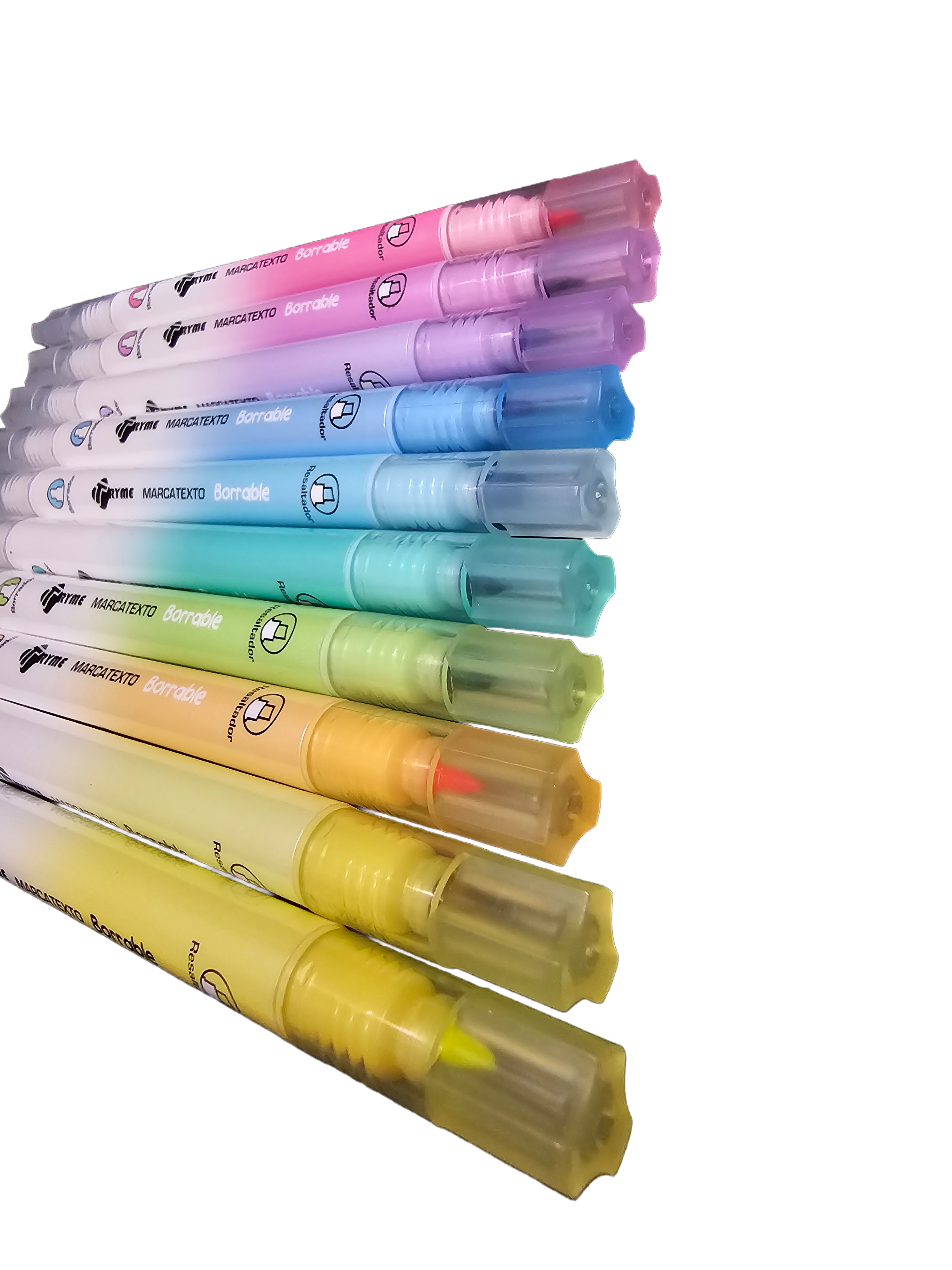 Marcatextos Borrables Tryme 10 piezas