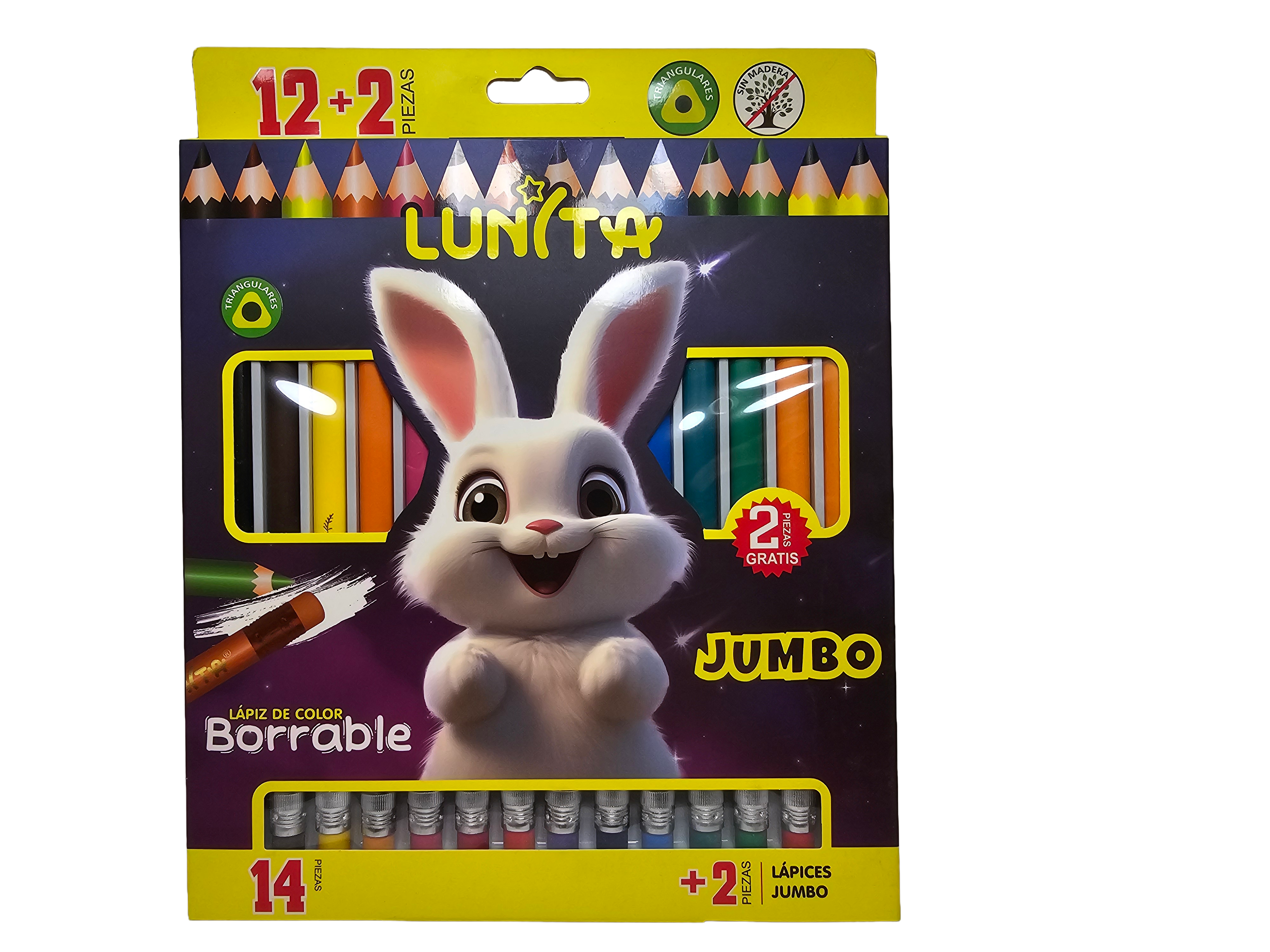 Colores Jumbo Borrable Lunita