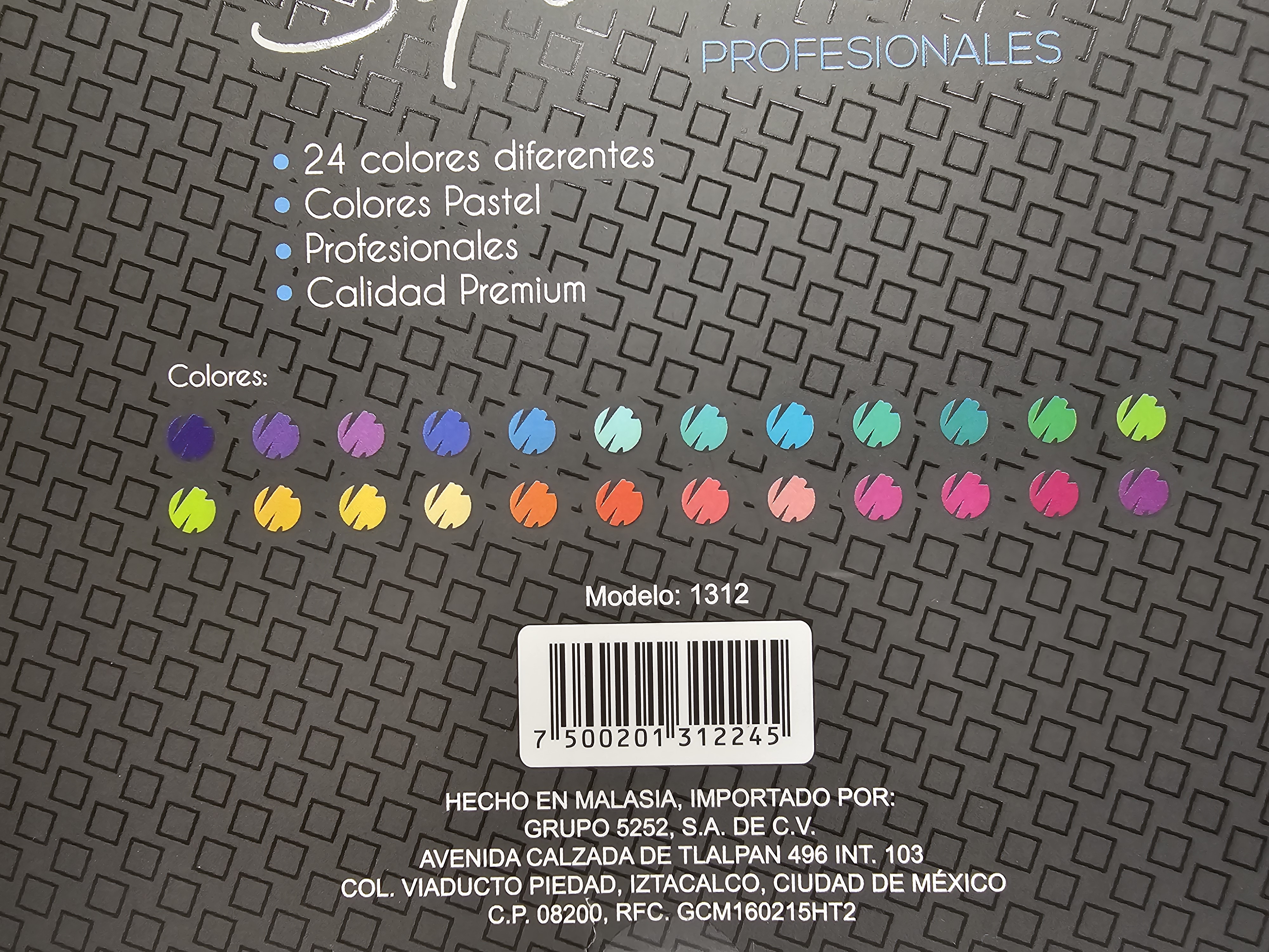 24 Colores Squars 500