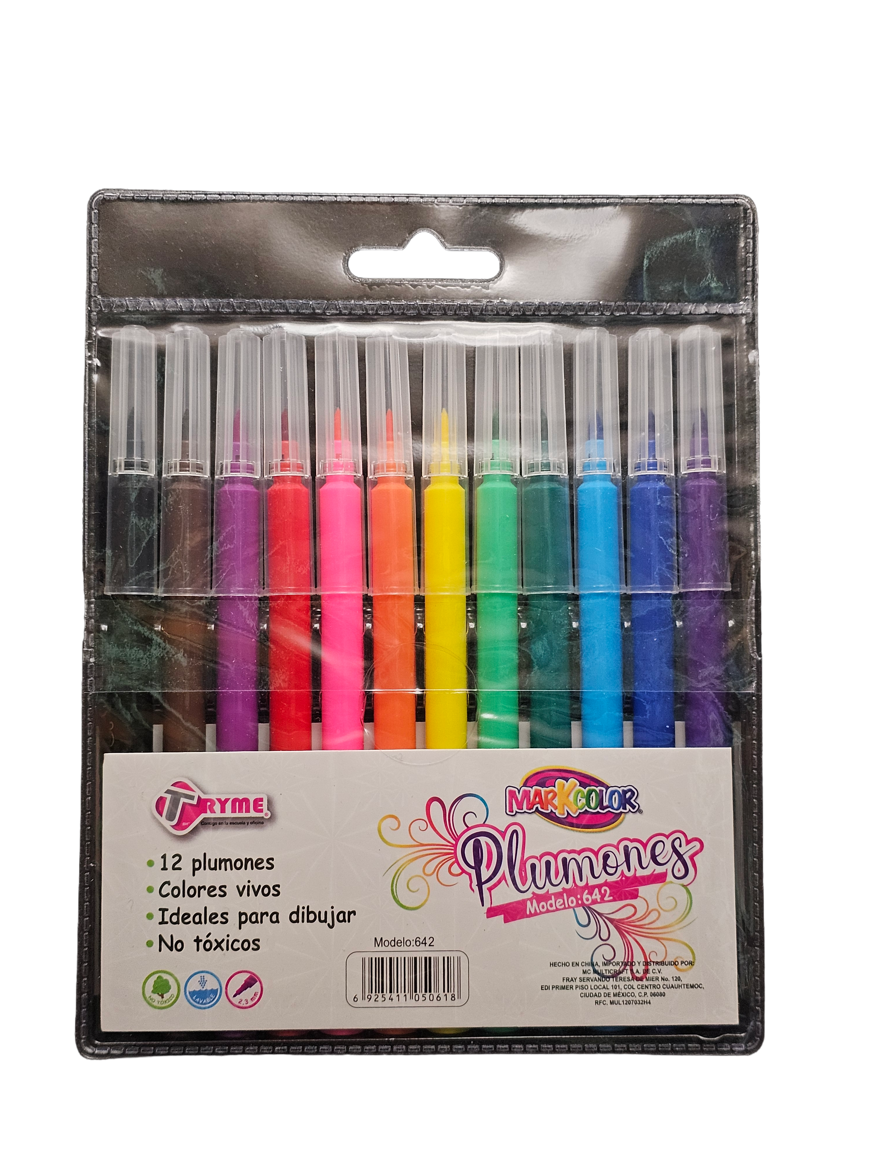 Plumones MarkColor 12 piezas