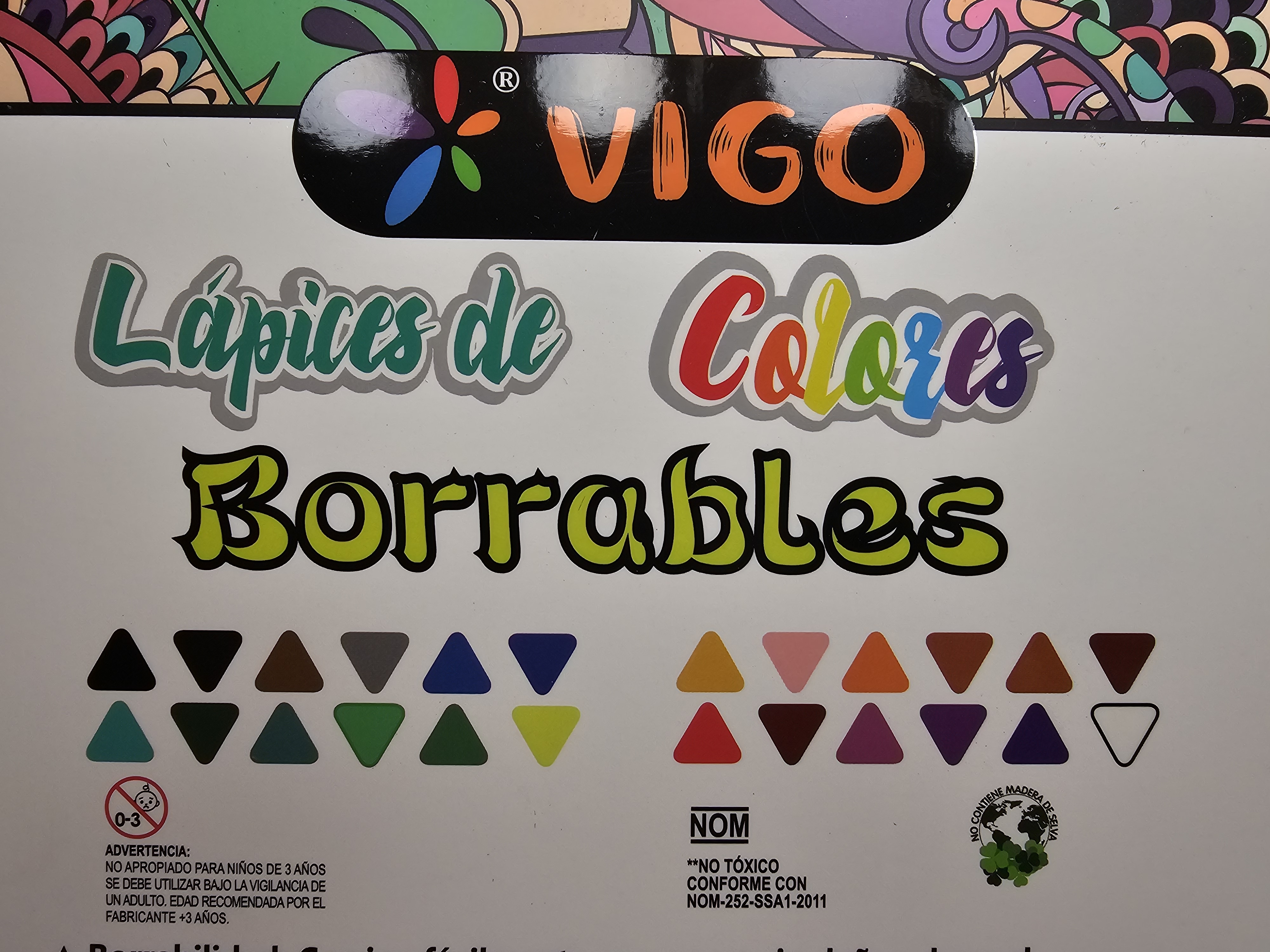 Colores borrables VIGO