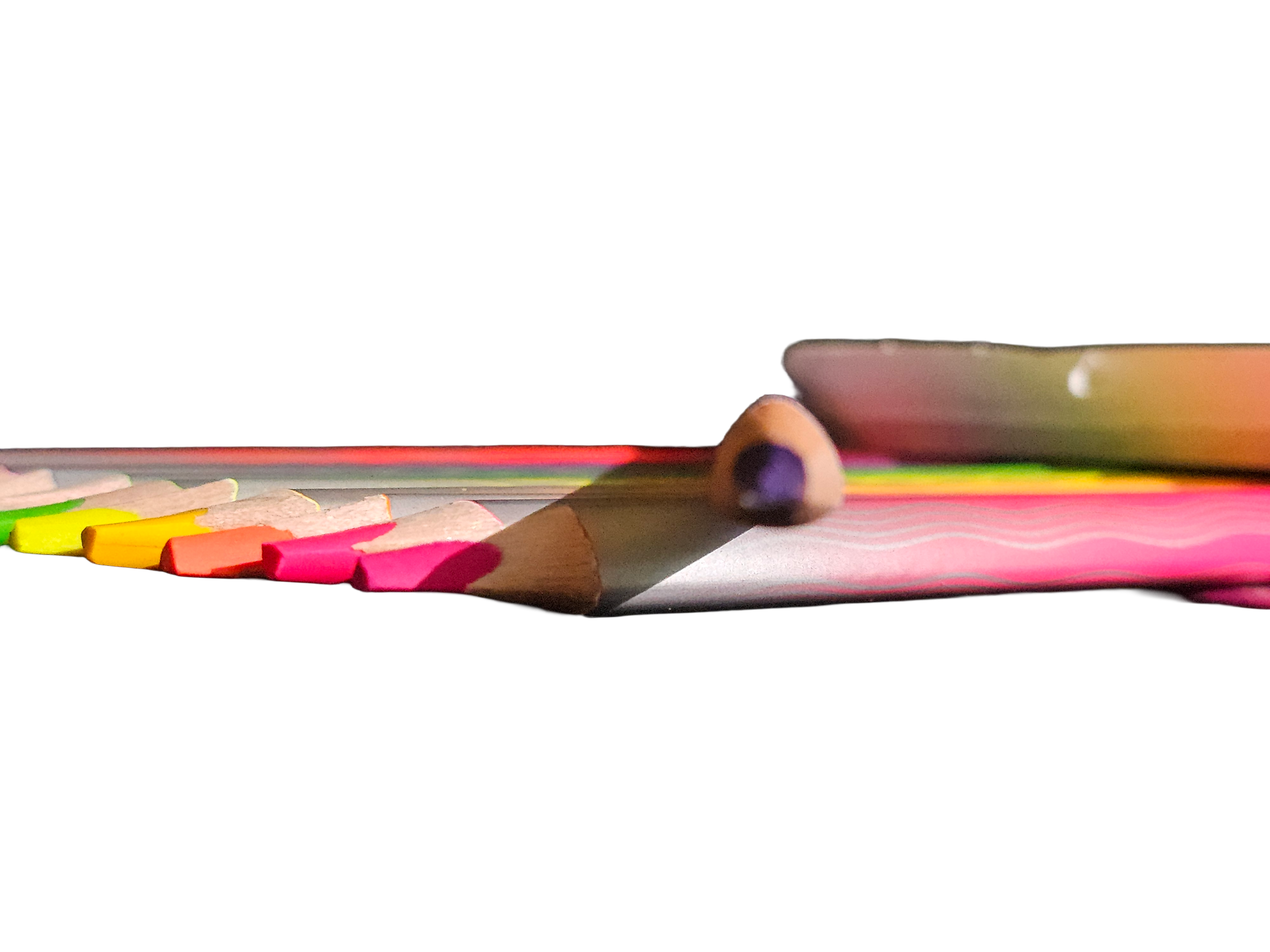 Lápices de colores neón