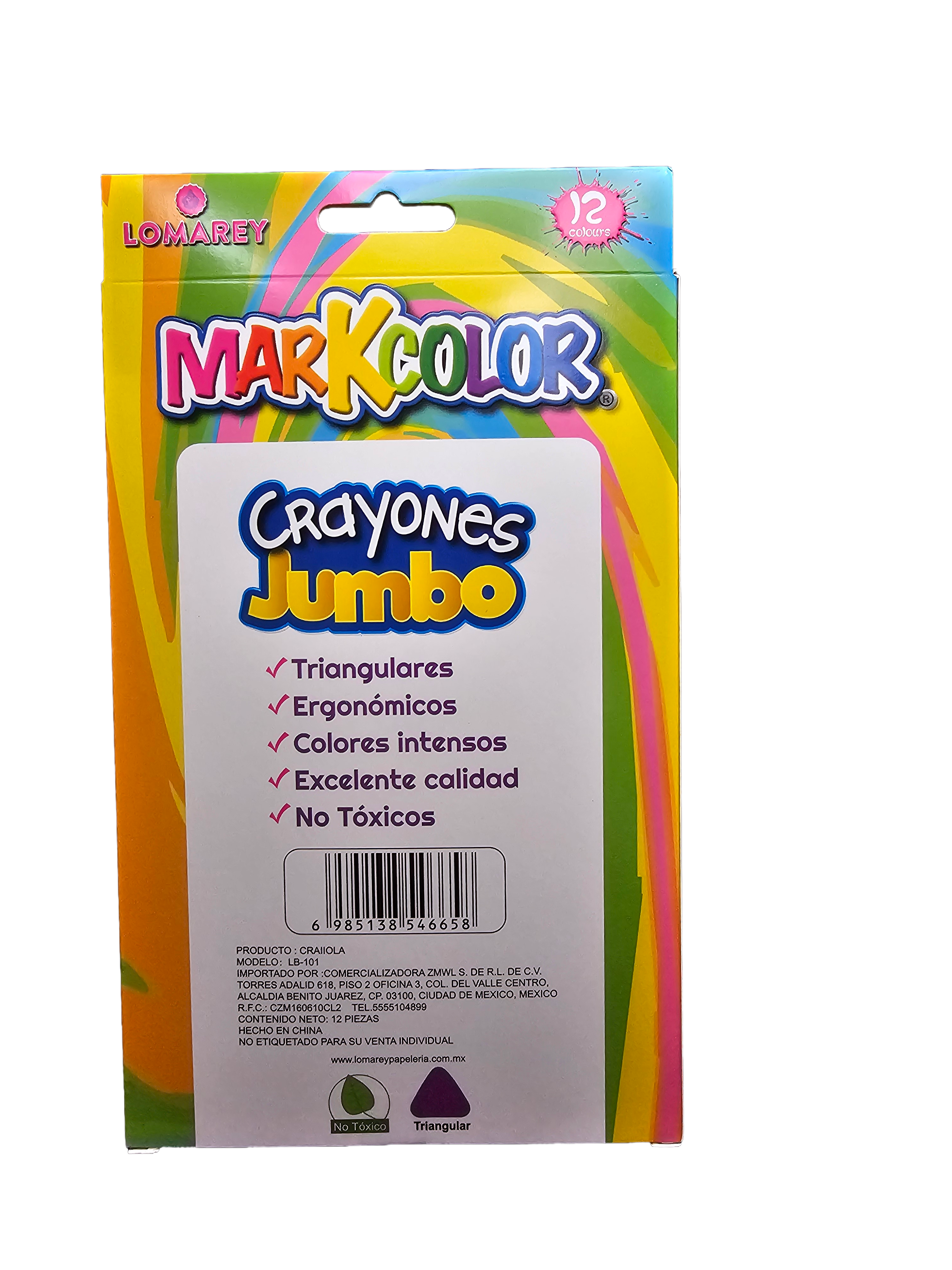 Crayones Extra Gruesos12 Piezas