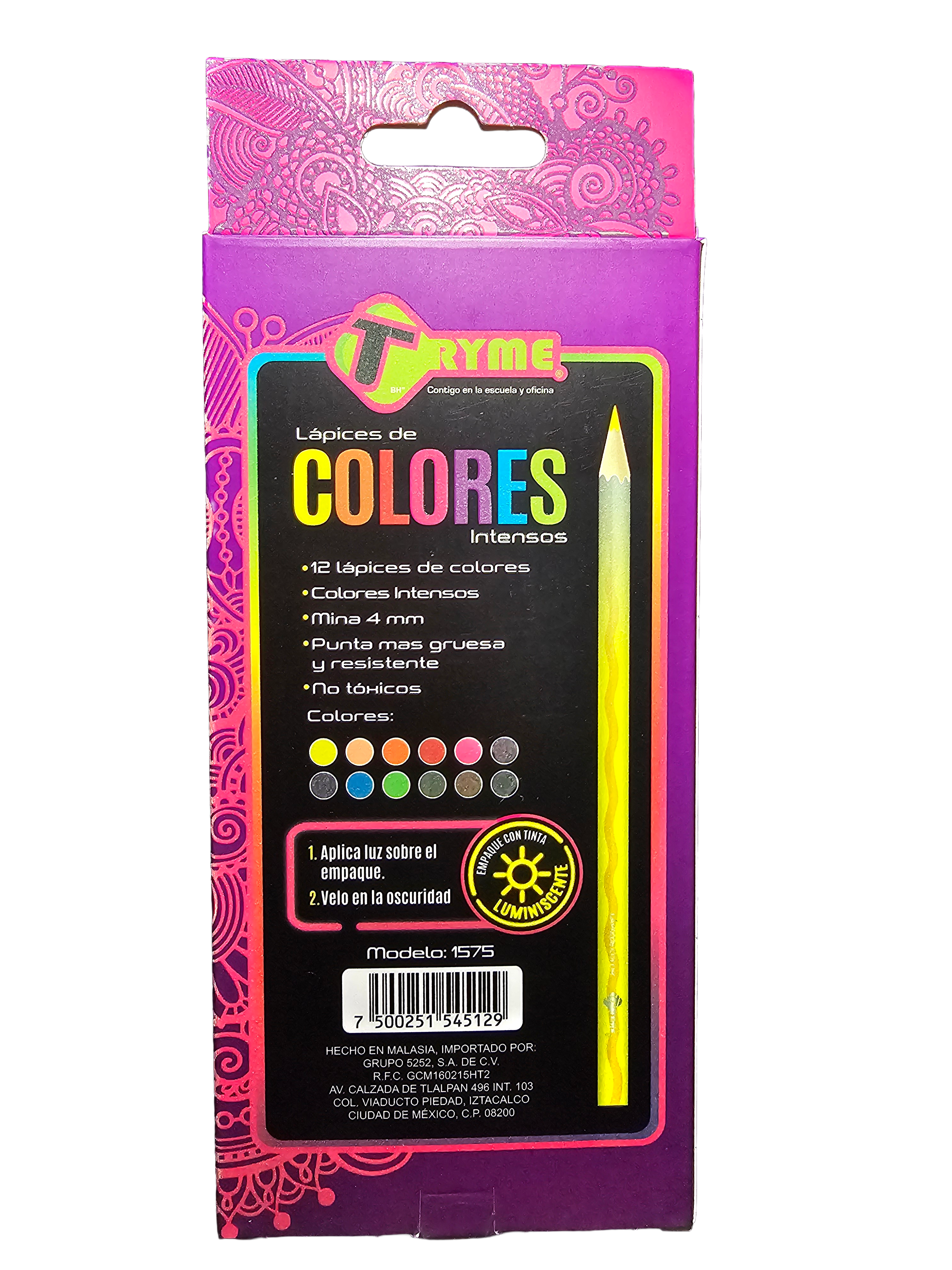 Lápices de colores intensos