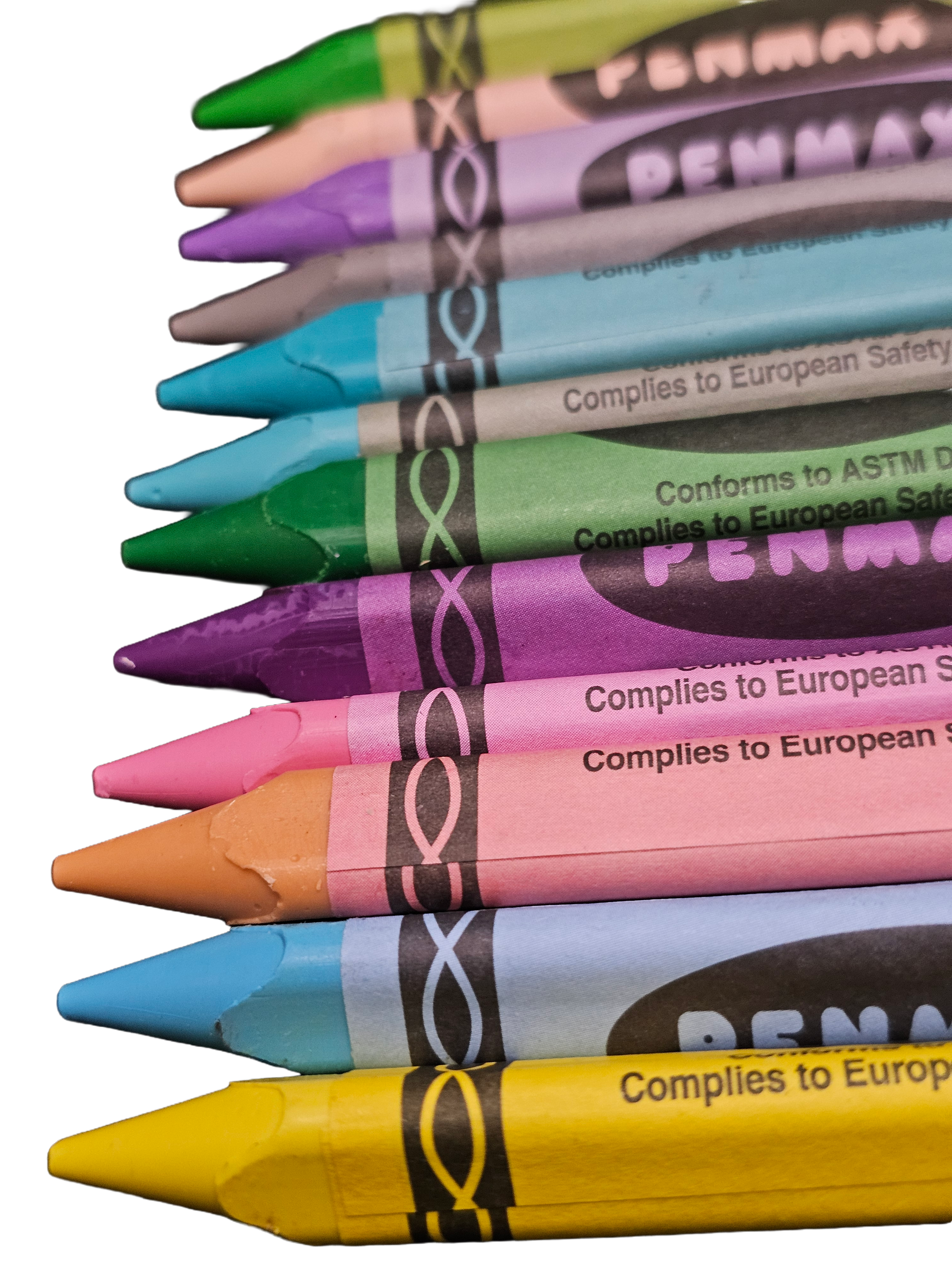 Crayones de cera pastel