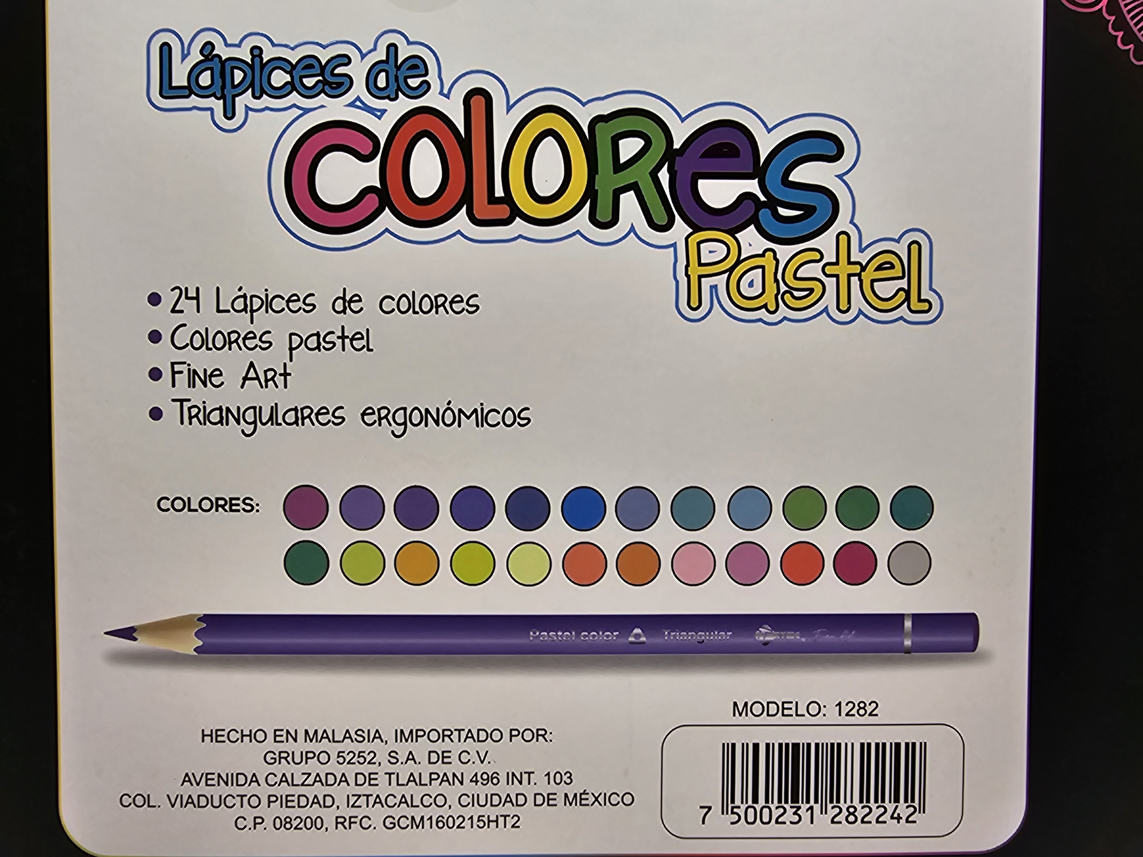 Colores pastel 24 piezas