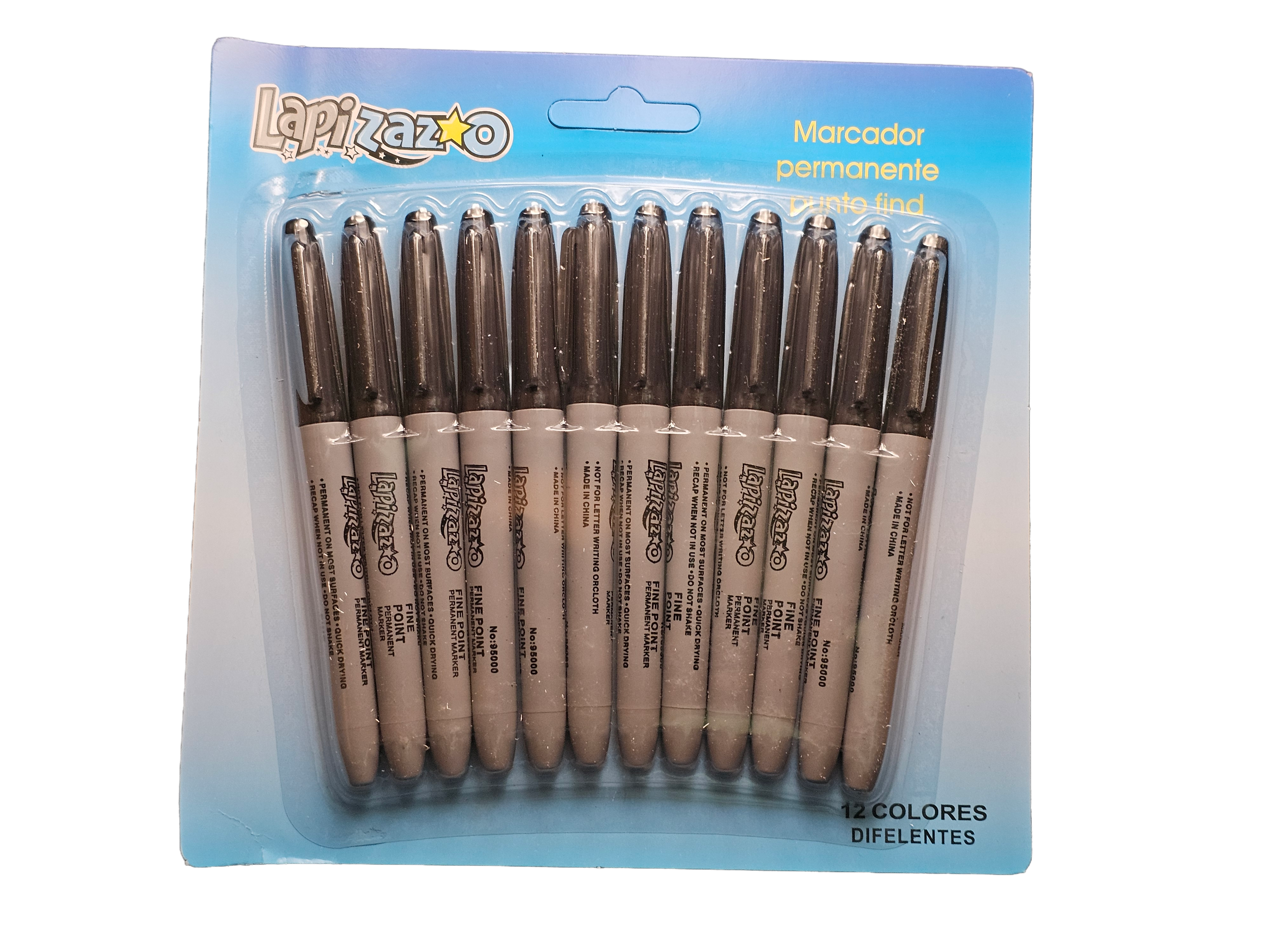 Marcadores Permanentes 12 Colores