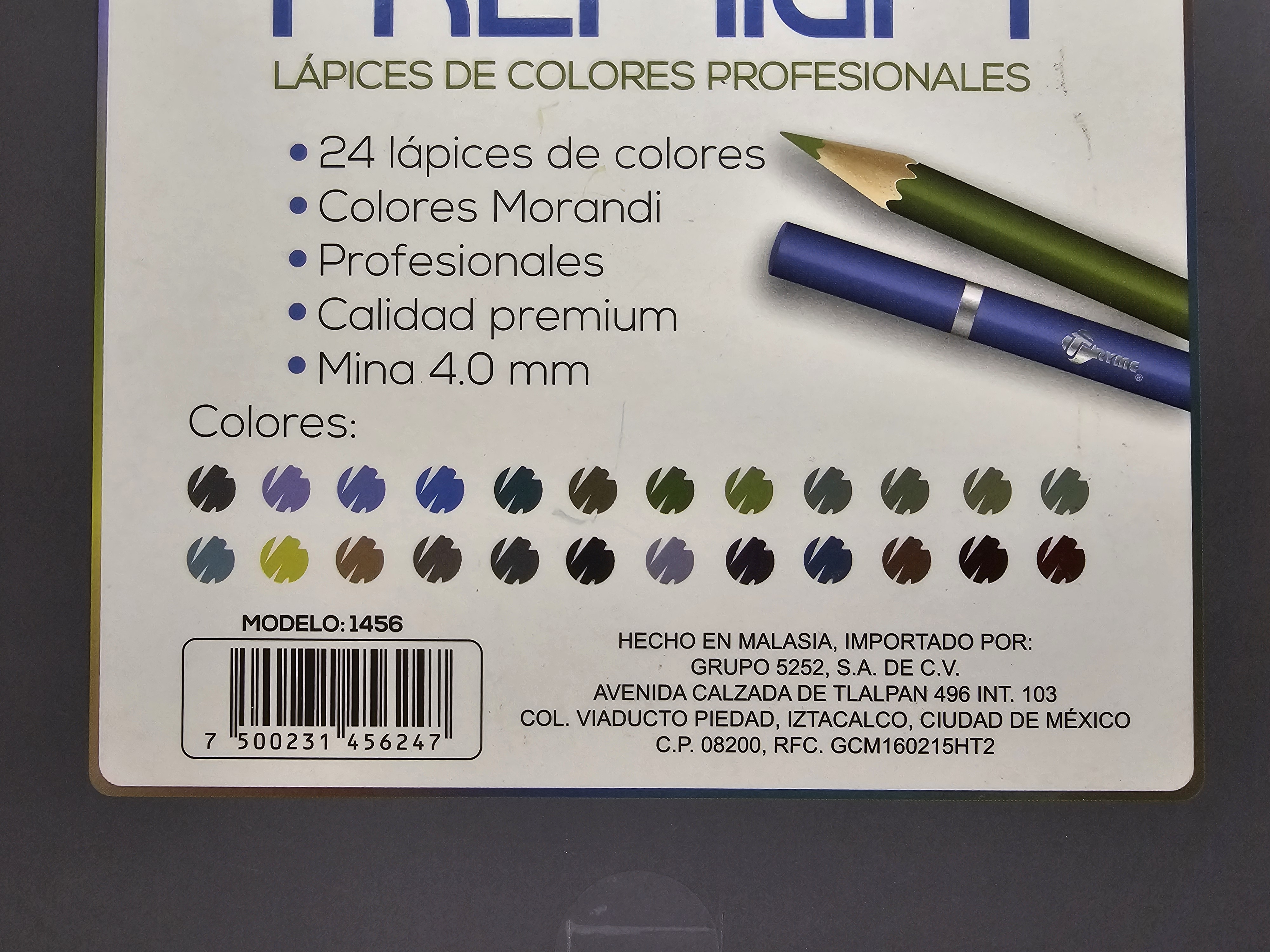 Colores profesionales 24 piezas