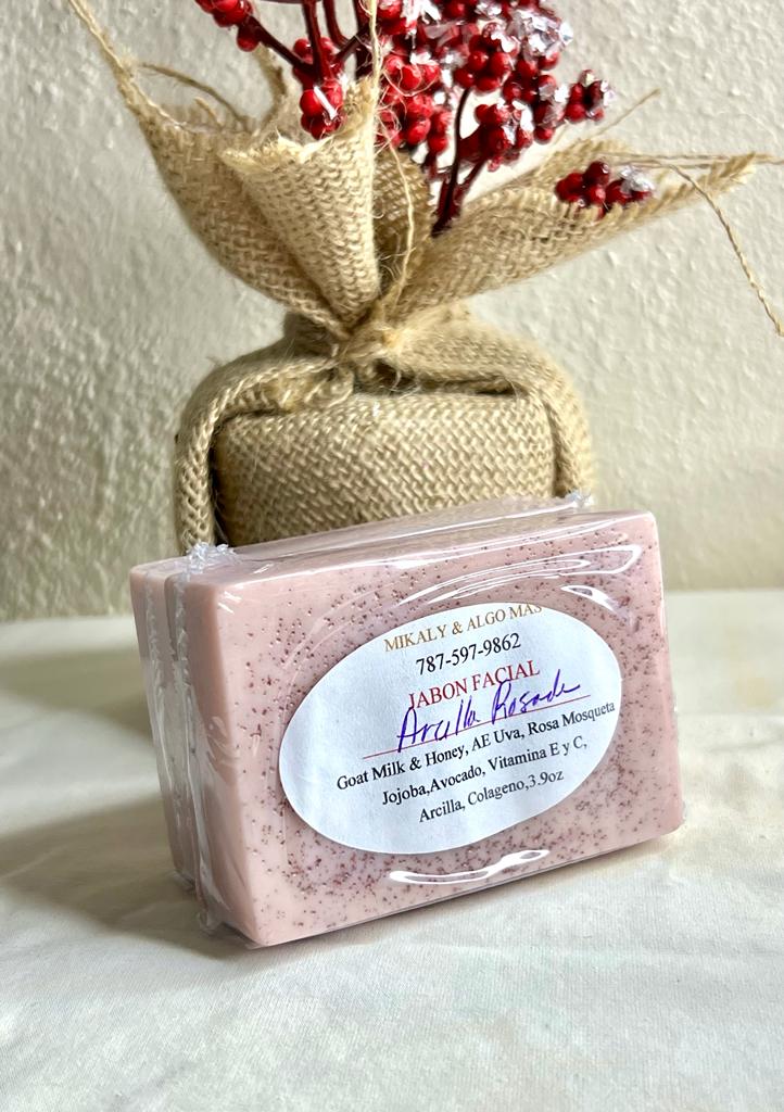 JABON DE ARCILLA ROSA