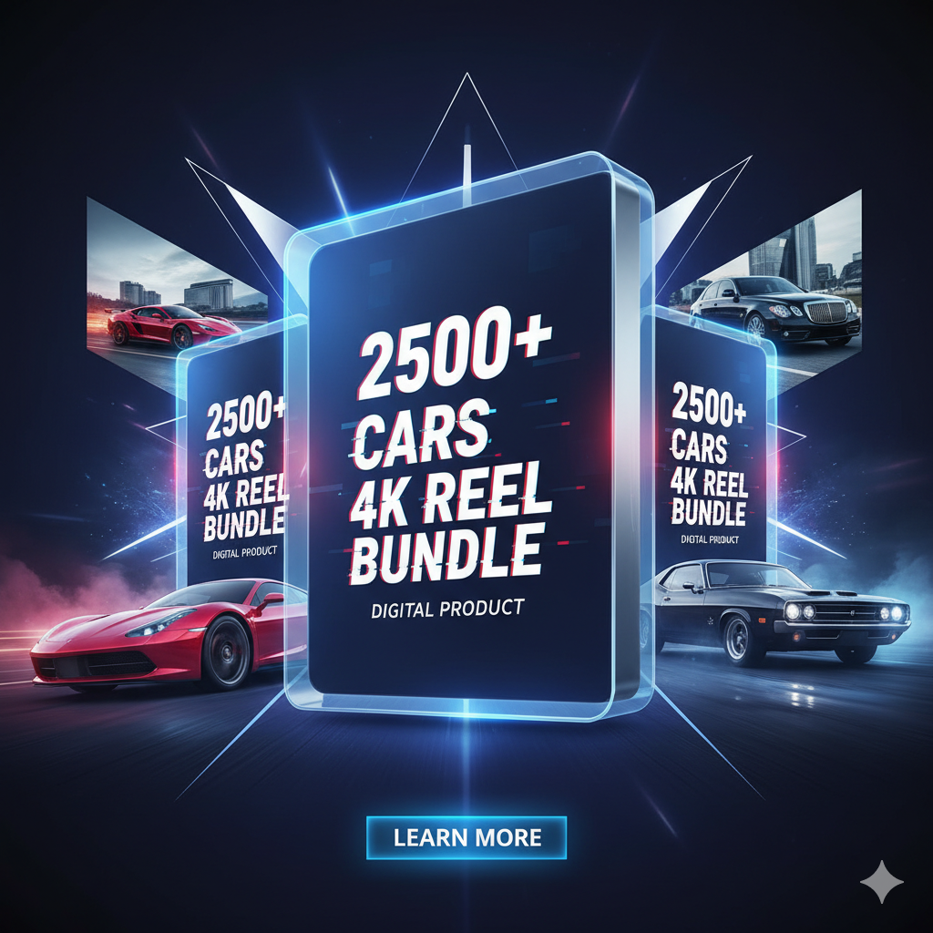 2500+ Cars 4K Reels Bundle