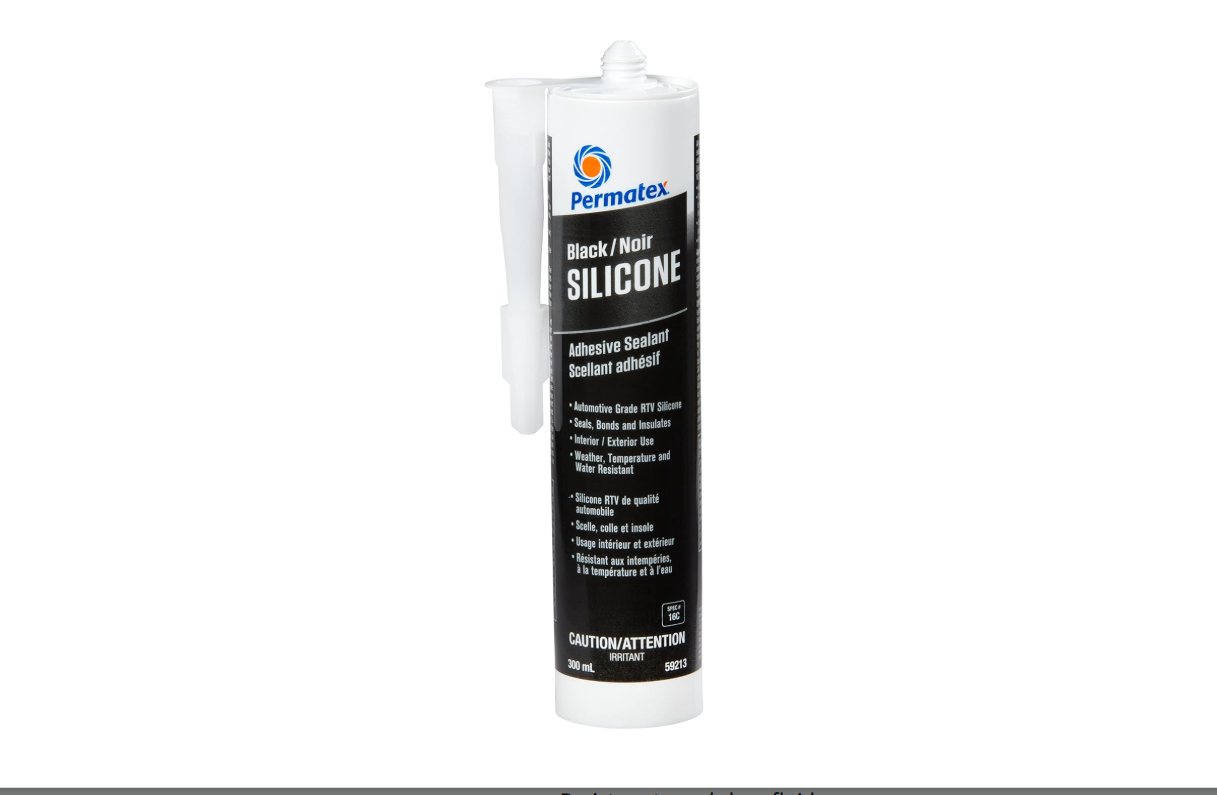 RTV 100% Permatex Black Silicone Adhesive Sealant