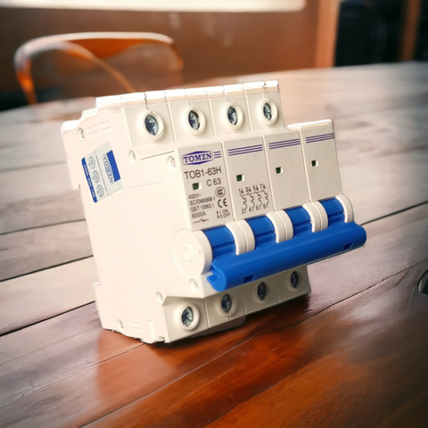 Tomzn 4 Pole 63A AC MCB Circuit Breaker
