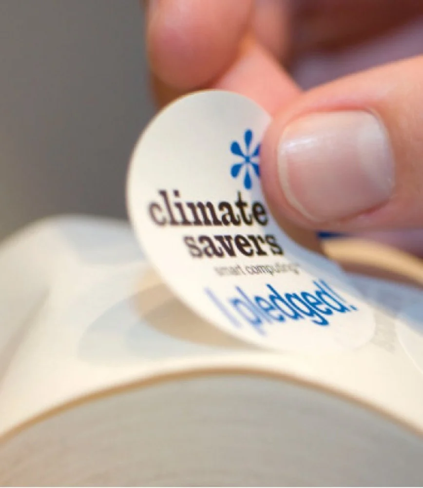 Climate Savers Pledge Sticker