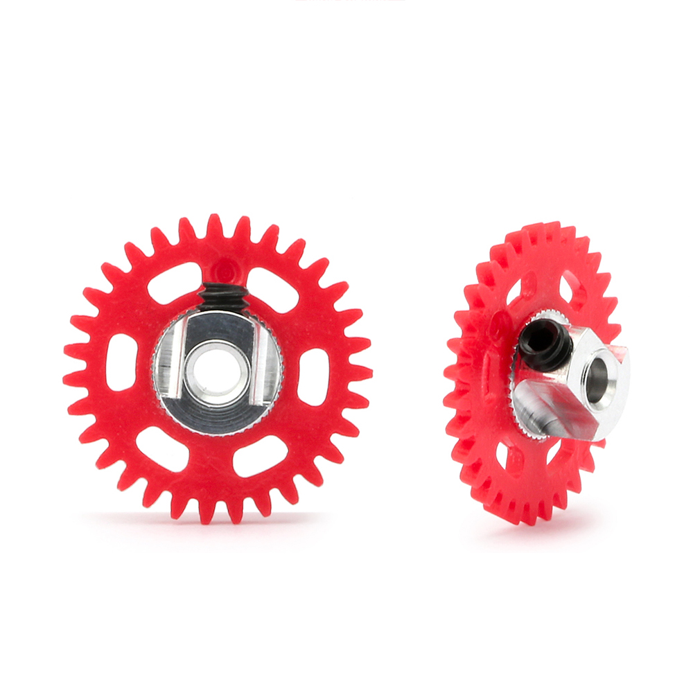 3/32 PLASTIC GEAR WITH ALUMINIUM HUB - 31 TEETH Ø 16mm