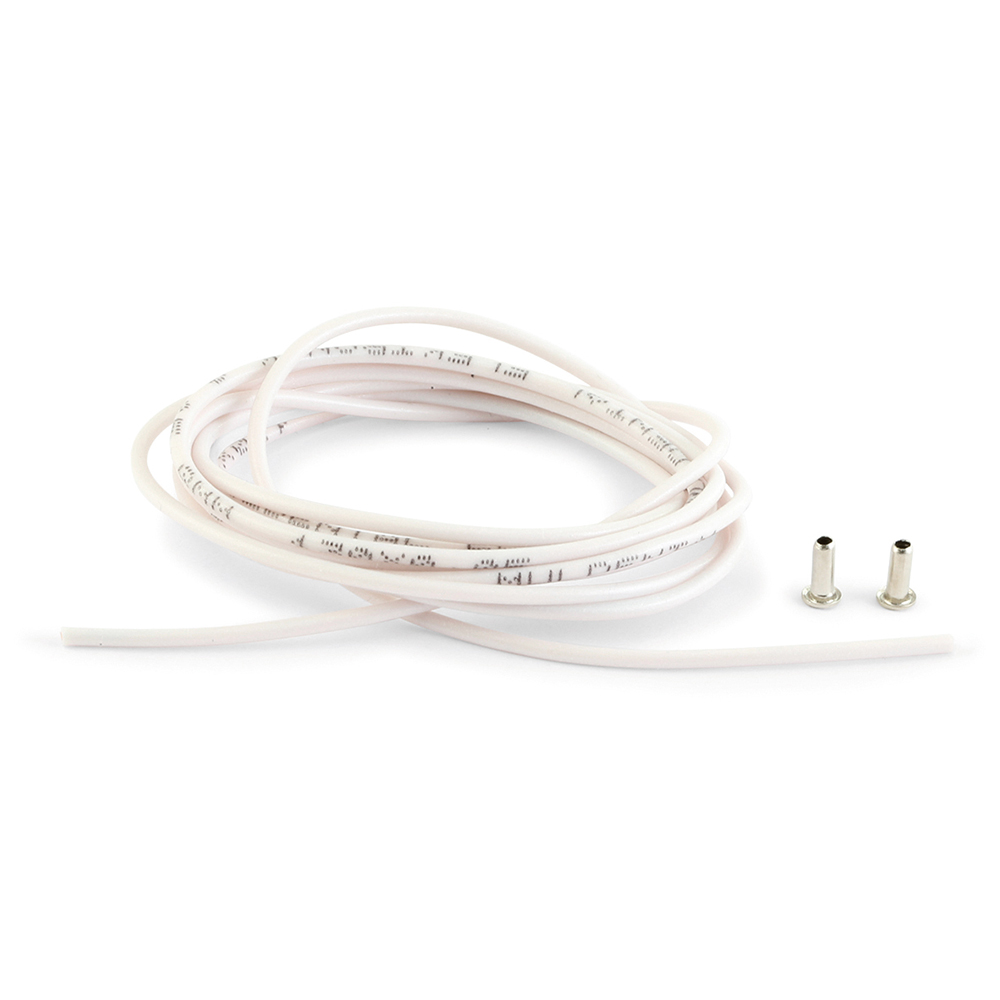 WHITE SILICONE MOTOR CABLE 1m