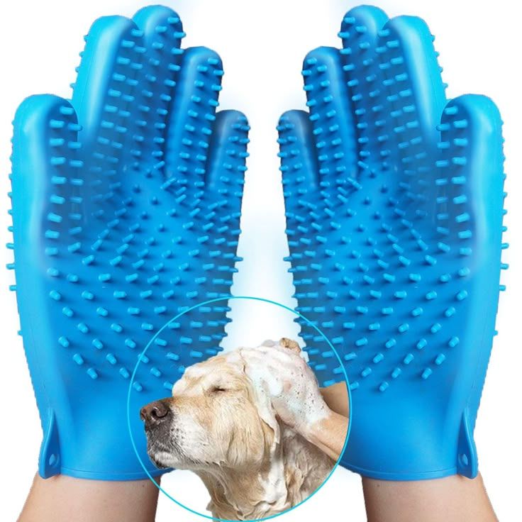 Pet Bathing Grooming Gloves