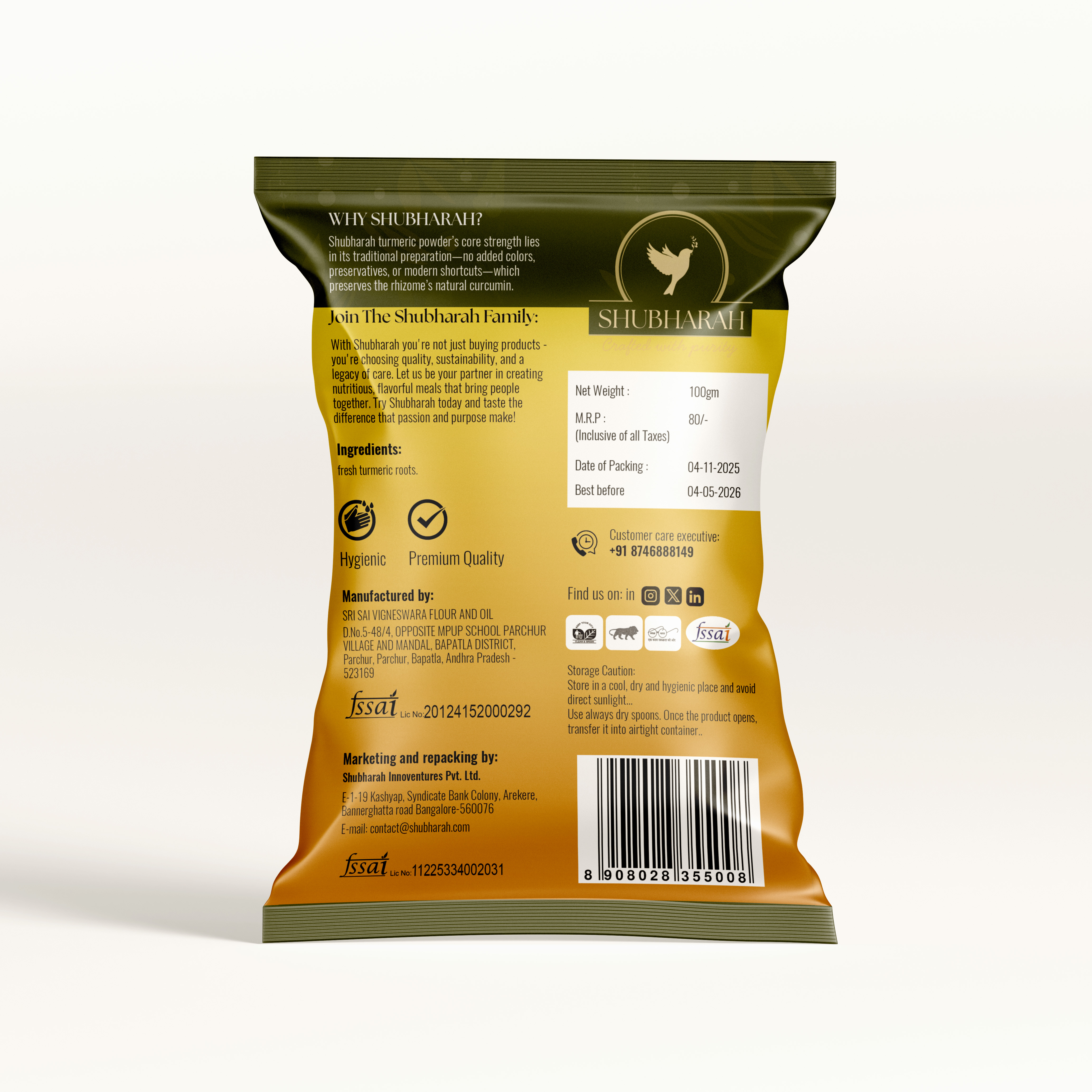 Shubharah Turmeric Powder