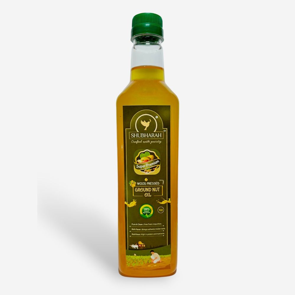 Shubharah Cold Pressed Groundnut Oil - 1 l