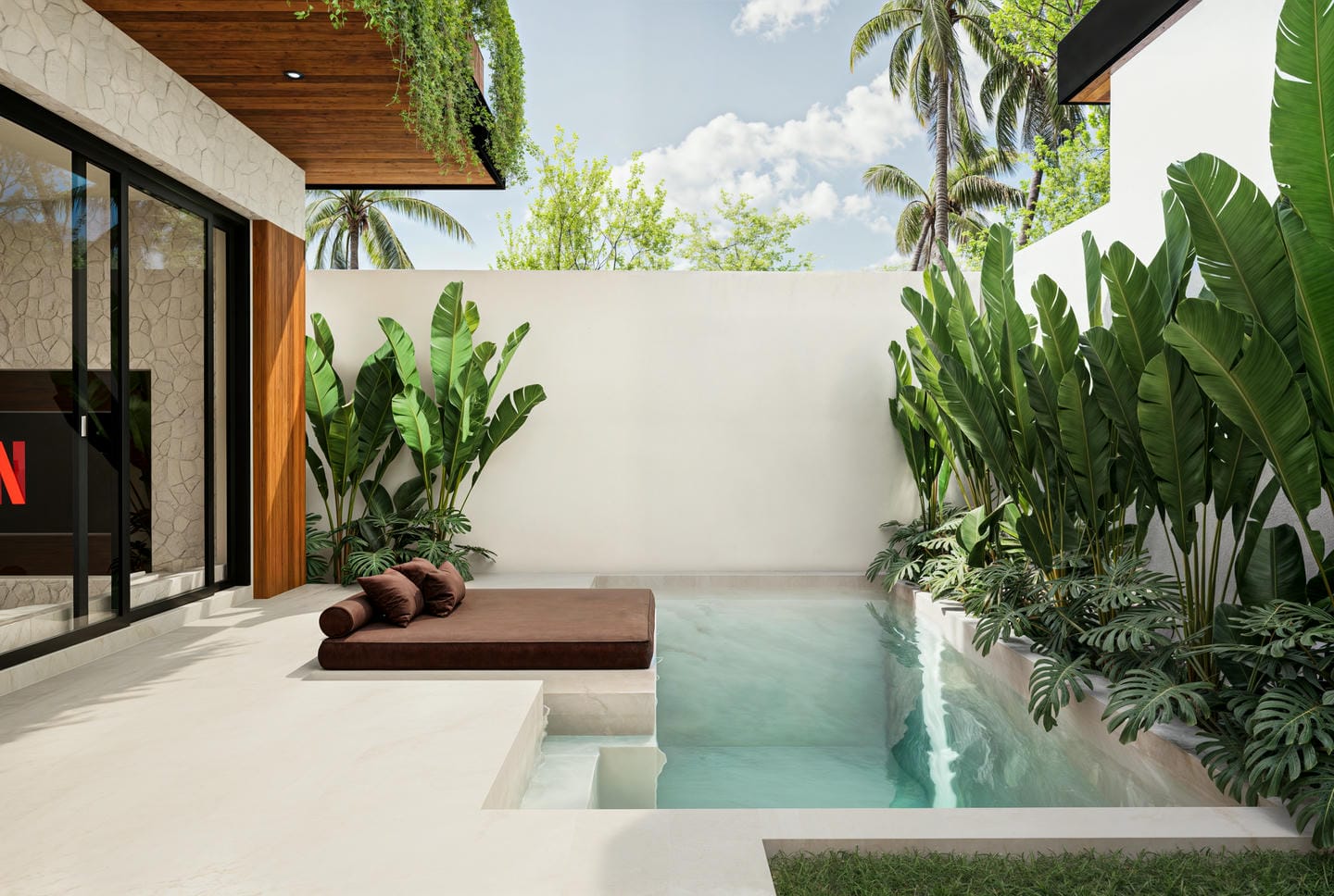 SHORT DISTANCE TO THE BEACH 1-2 BEDROOM VILLA FOR SALE LEASEHOLD IN CANGGU