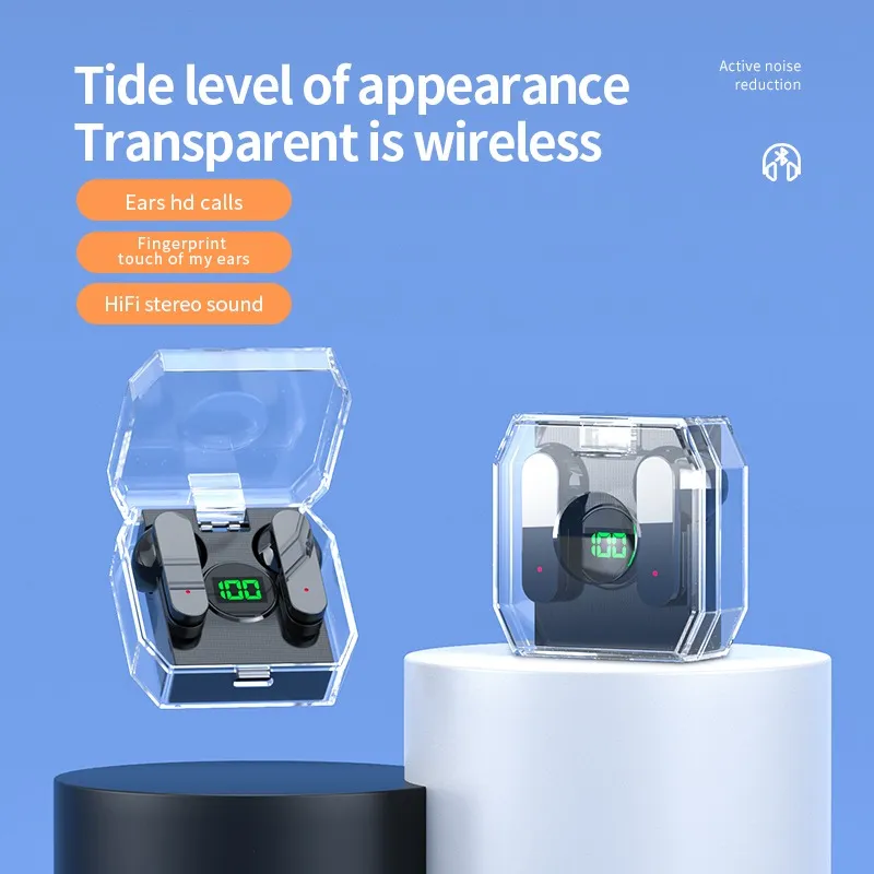 Auriculares Bluetooth Mixio-k30 Transparente Stereo Original