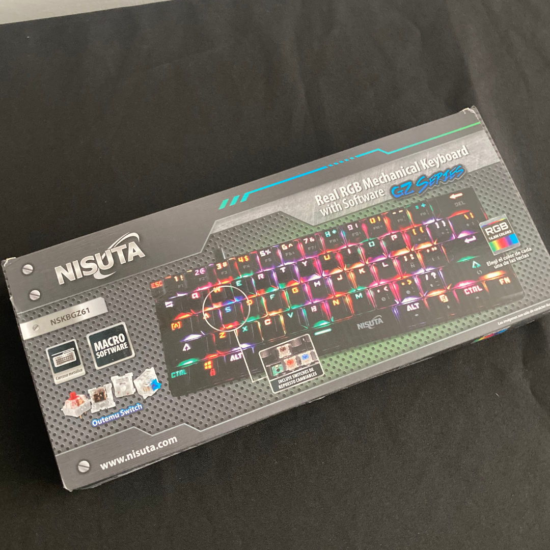 TECLADO GAMER NISUTA RGB MECANICO NSKBGZ61