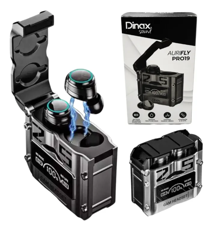 Auriculares Bluetooth Dinax Auripro 19 Sonido Premium Negro