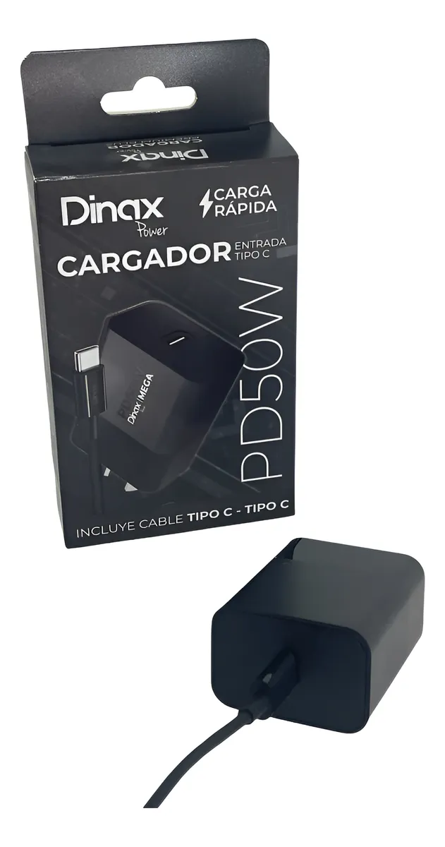 Cargador Dinax 50w Tipo C Power Delivery Carga Rápida