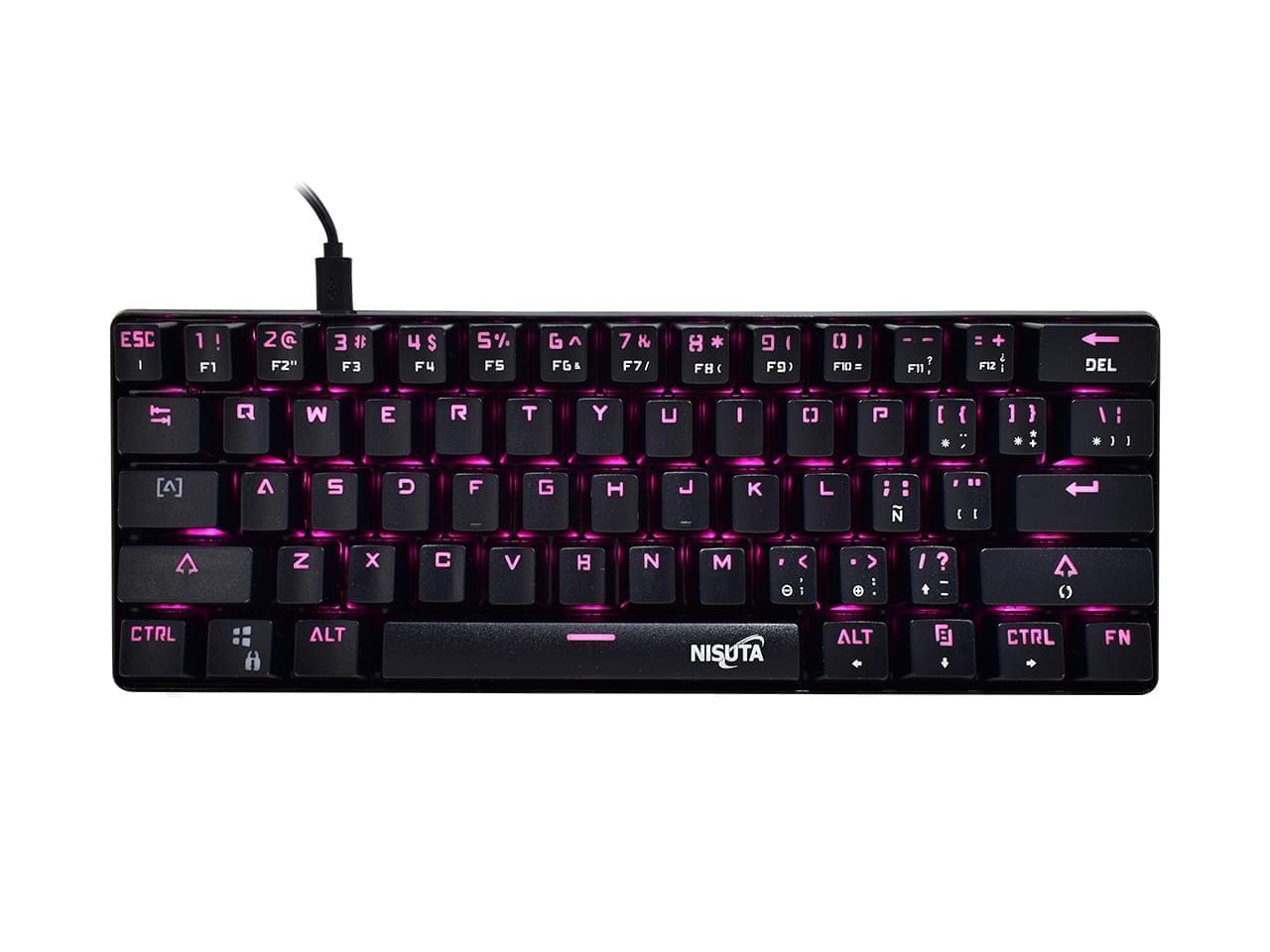 TECLADO GAMER NISUTA RGB MECANICO